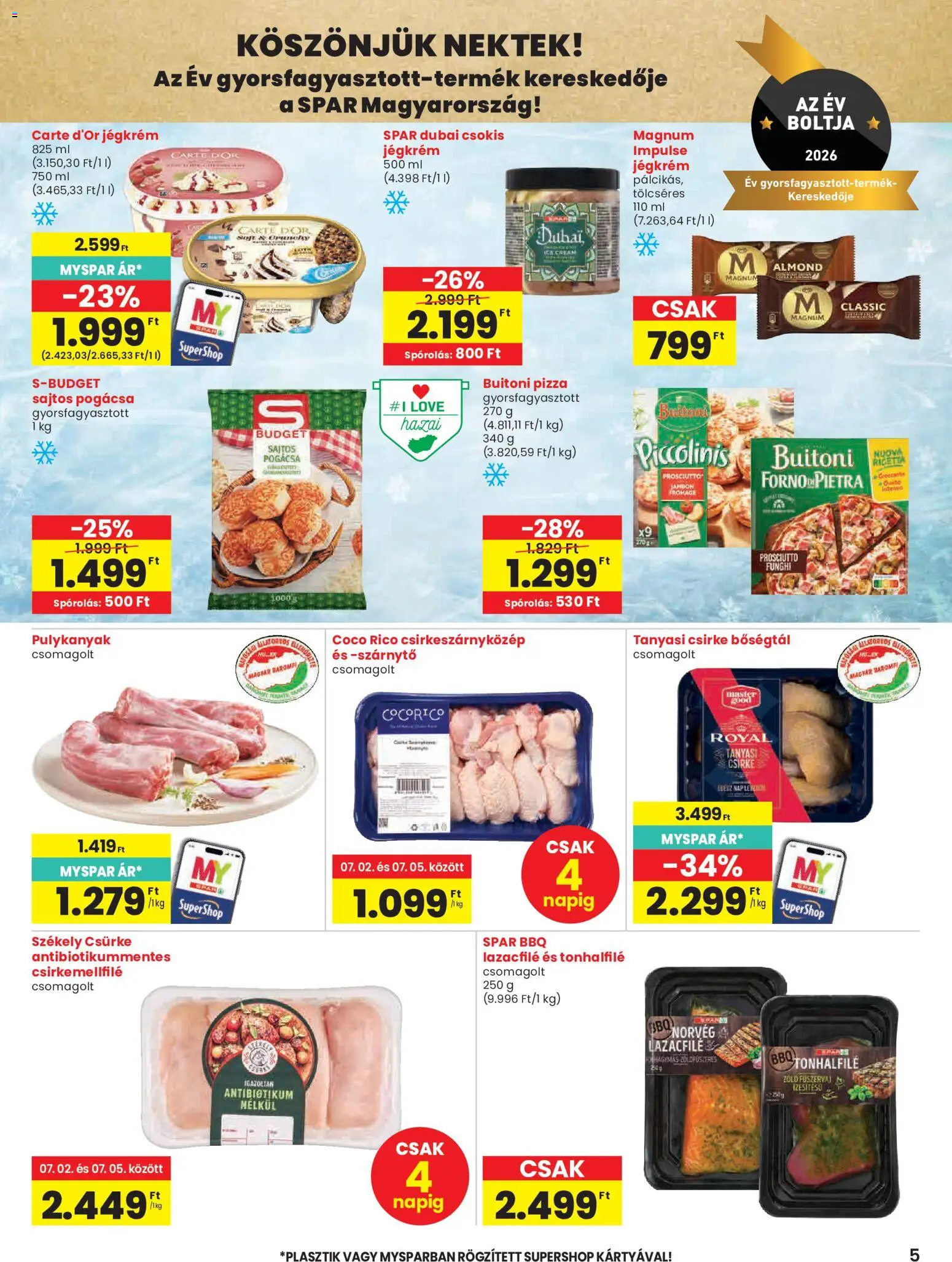 Spar akciós ujság - amely érvényes a következő dátumtól: 2026.07.02. | Oldal: 5