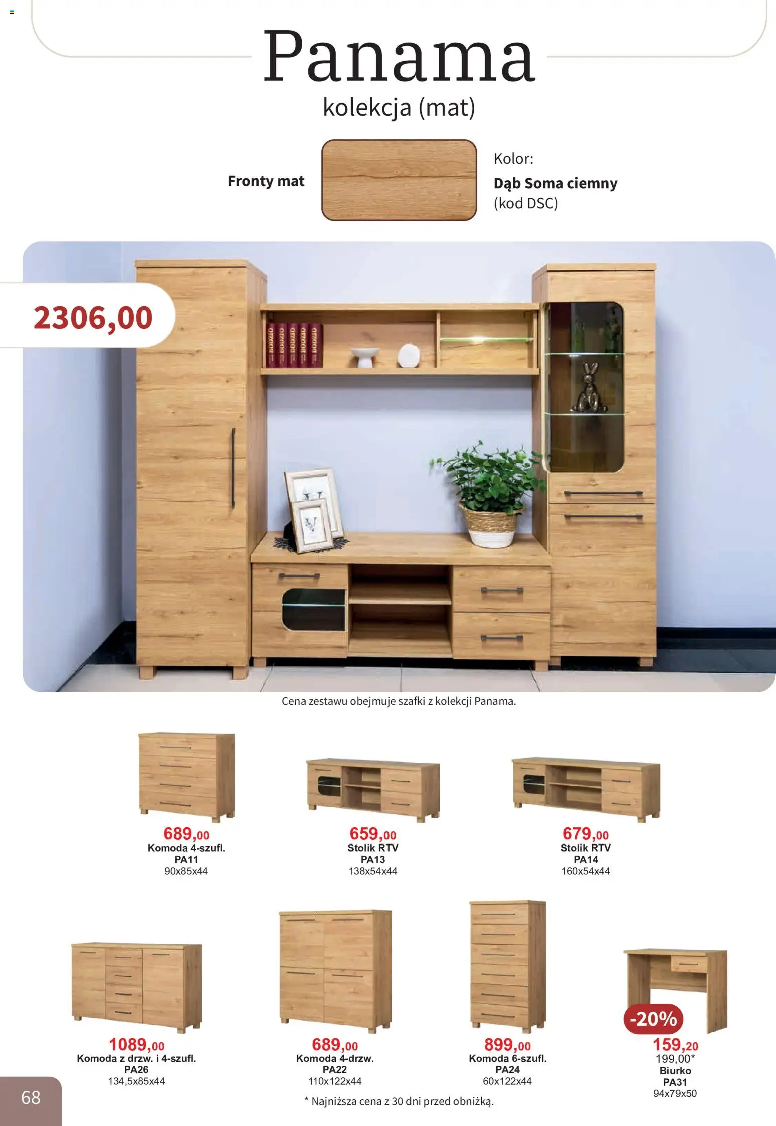 Bodzio Katalog od 01.08.2026 | Strona: 68 | Produkty: Komoda, Biurko