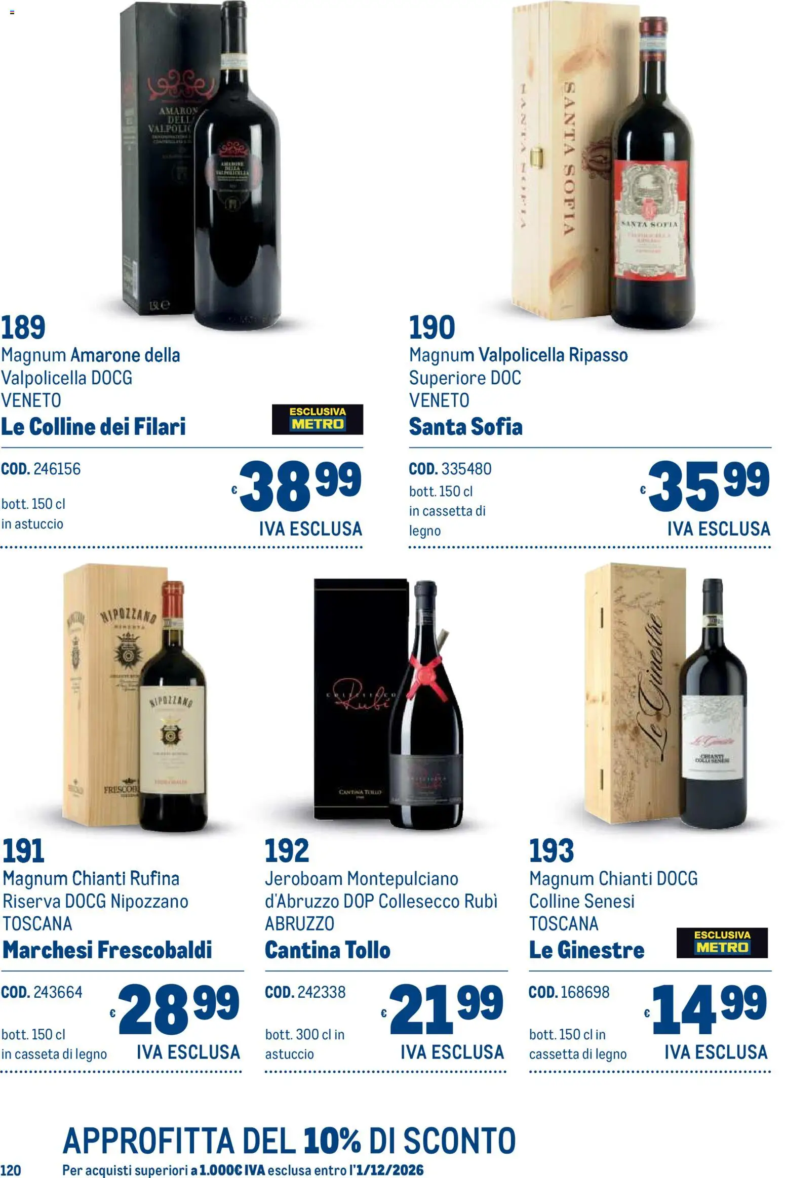 Volantino Metro del 19/10/2026 | Pagina: 120 | Prodotti: Magnum, Astuccio