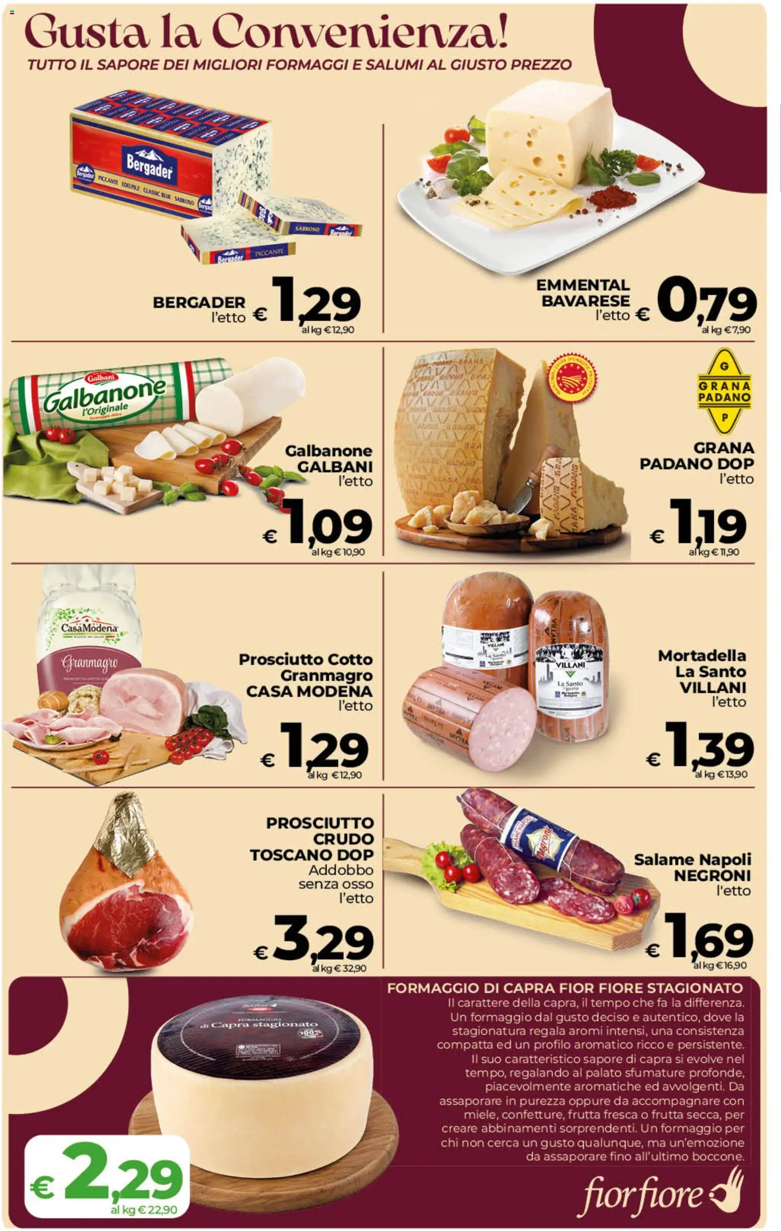 Volantino COOP del 23/10/2026 | Pagina: 7 | Prodotti: Prosciutto Crudo, Frutta, Prosciutto, Emmental