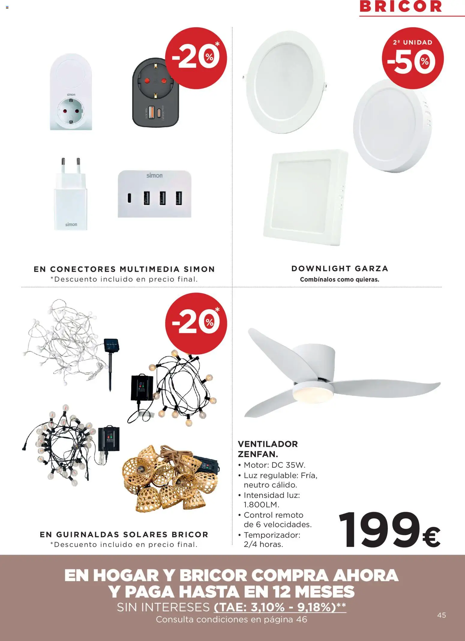 Hipercor catálogo │ válido desde el 21.05.2026 | Página: 45 | Productos: Ventilador