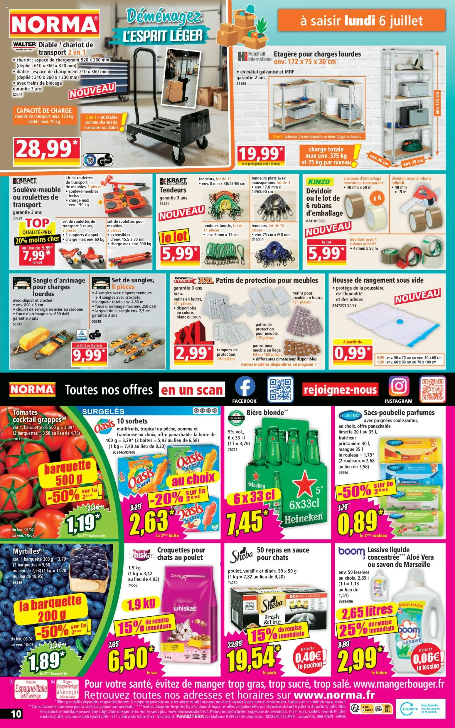 {H1} | Page: 10 | Produits: Pomme, Rouleau, Lessive Liquide, Bière