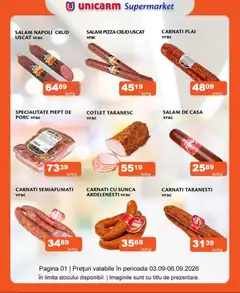 Ofertele Unicarm valabile de la 03.09.2026