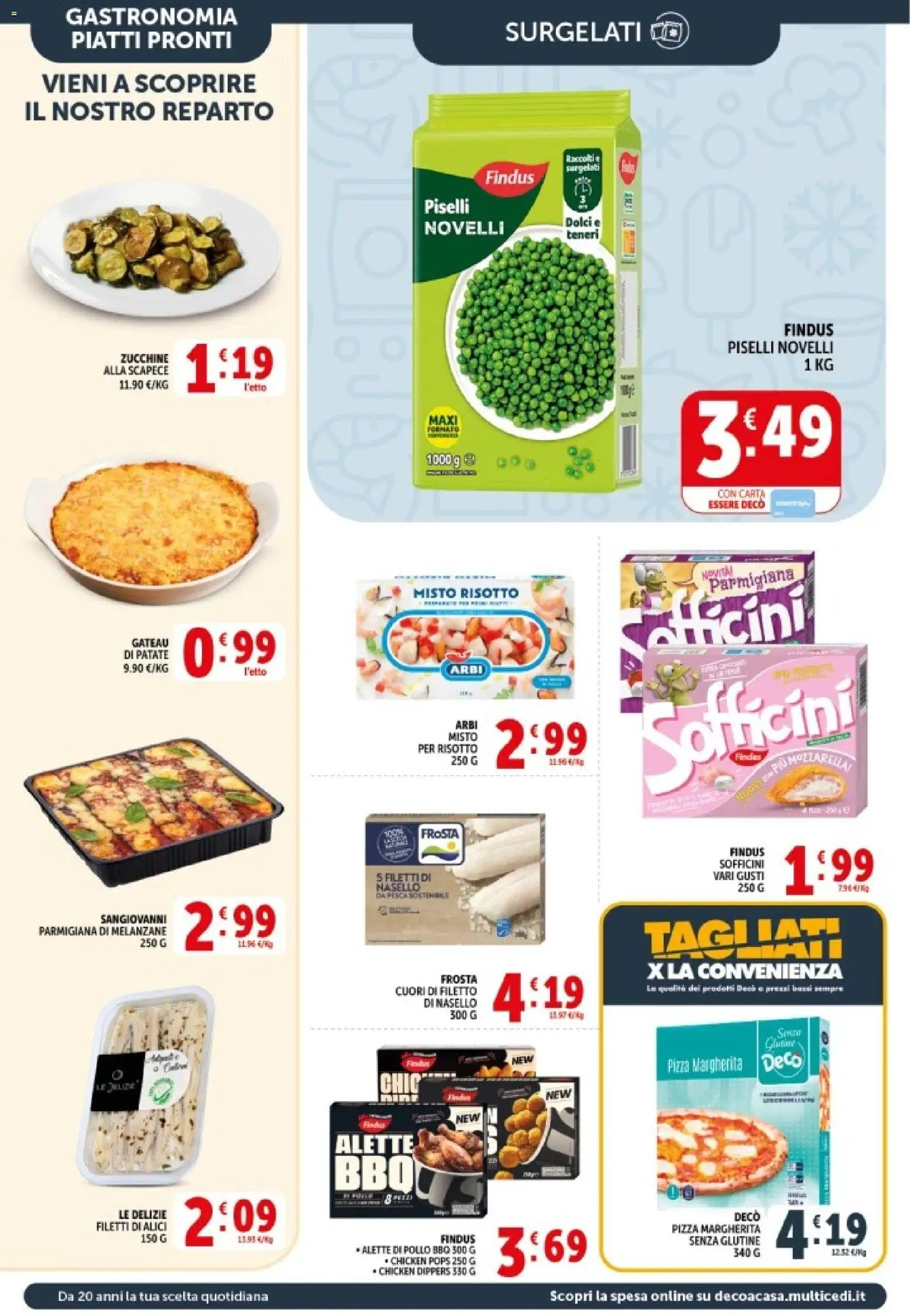 Volantino Decò del 08.06.2026 | Pagina: 8 | Prodotti: Patate, Piselli, Melanzane, Alici