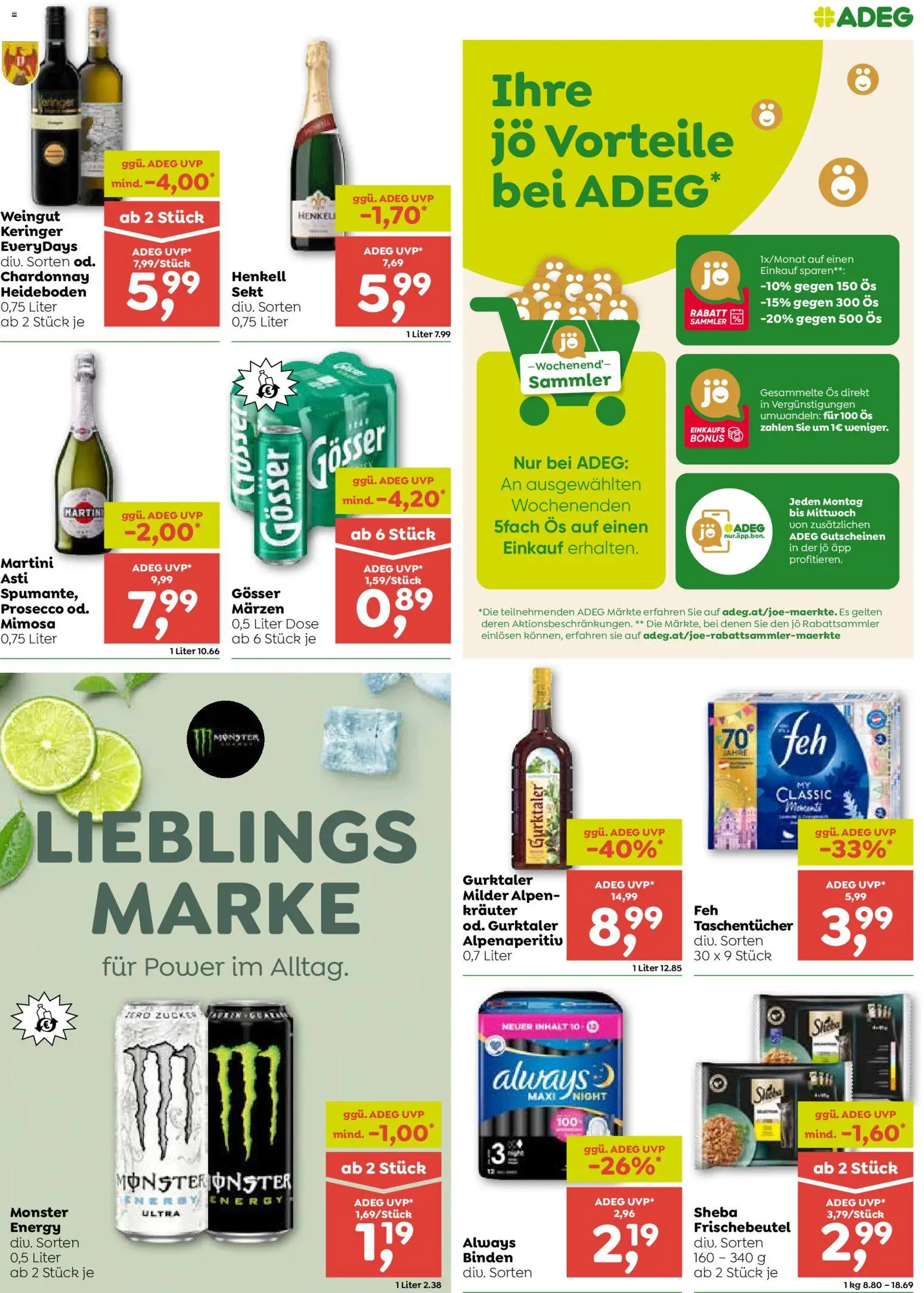 ADEG Flugblatt gültig ab 29.10.2026 | Seite: 7 | Produkte: Zucker, Prosecco