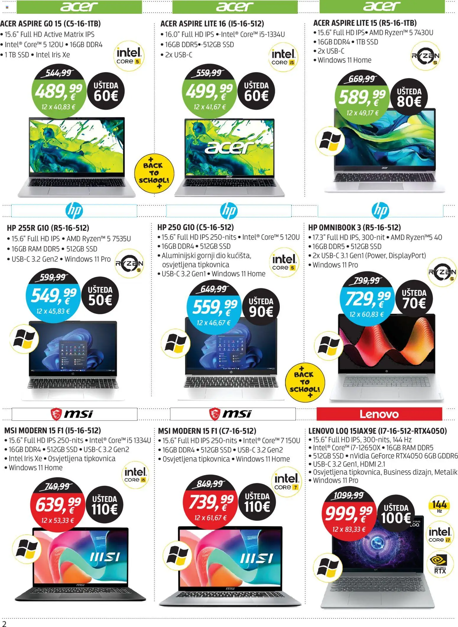 Centar Tehnike katalog | vrijedi od 10.08.2026 | Stranica: 2 | Proizvodi: Tipkovnica