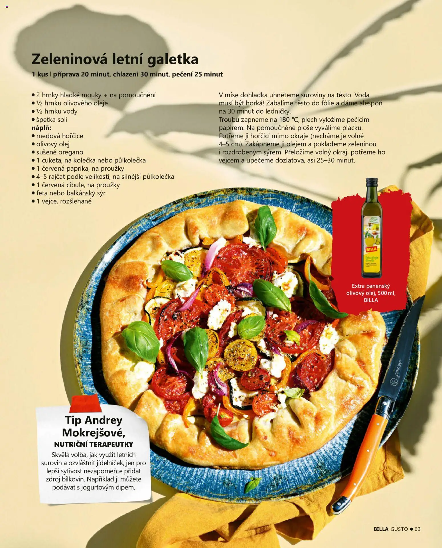 Billa leták - Gusto: Léto 2026 od 01.06.2026 | Strana: 63 | Produkty: Voda, Olej, Hořčice, Těsto