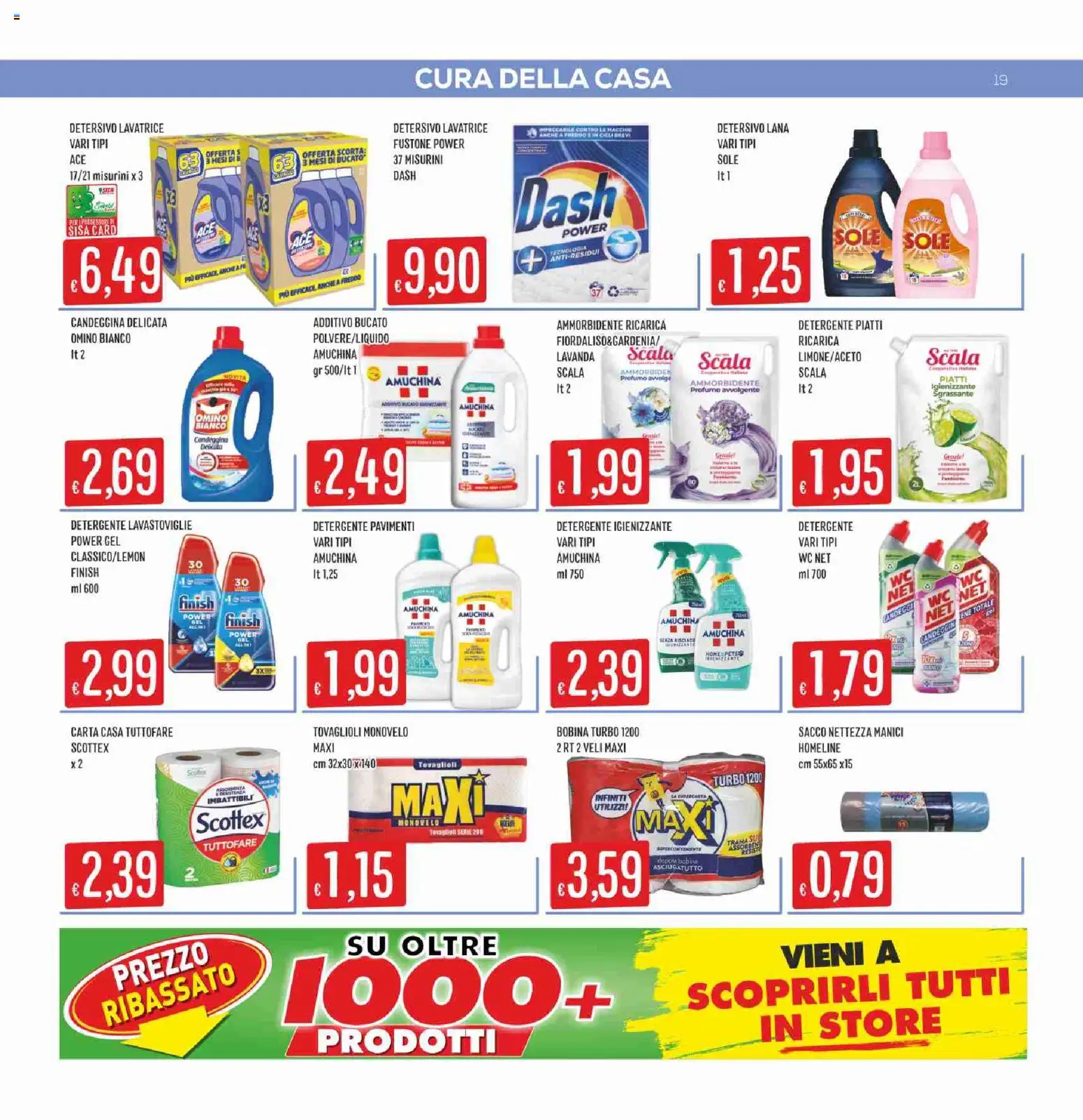Volantino SISA del 17/09/2026 | Pagina: 19 | Prodotti: Candeggina, Scala, Lavanda, WC