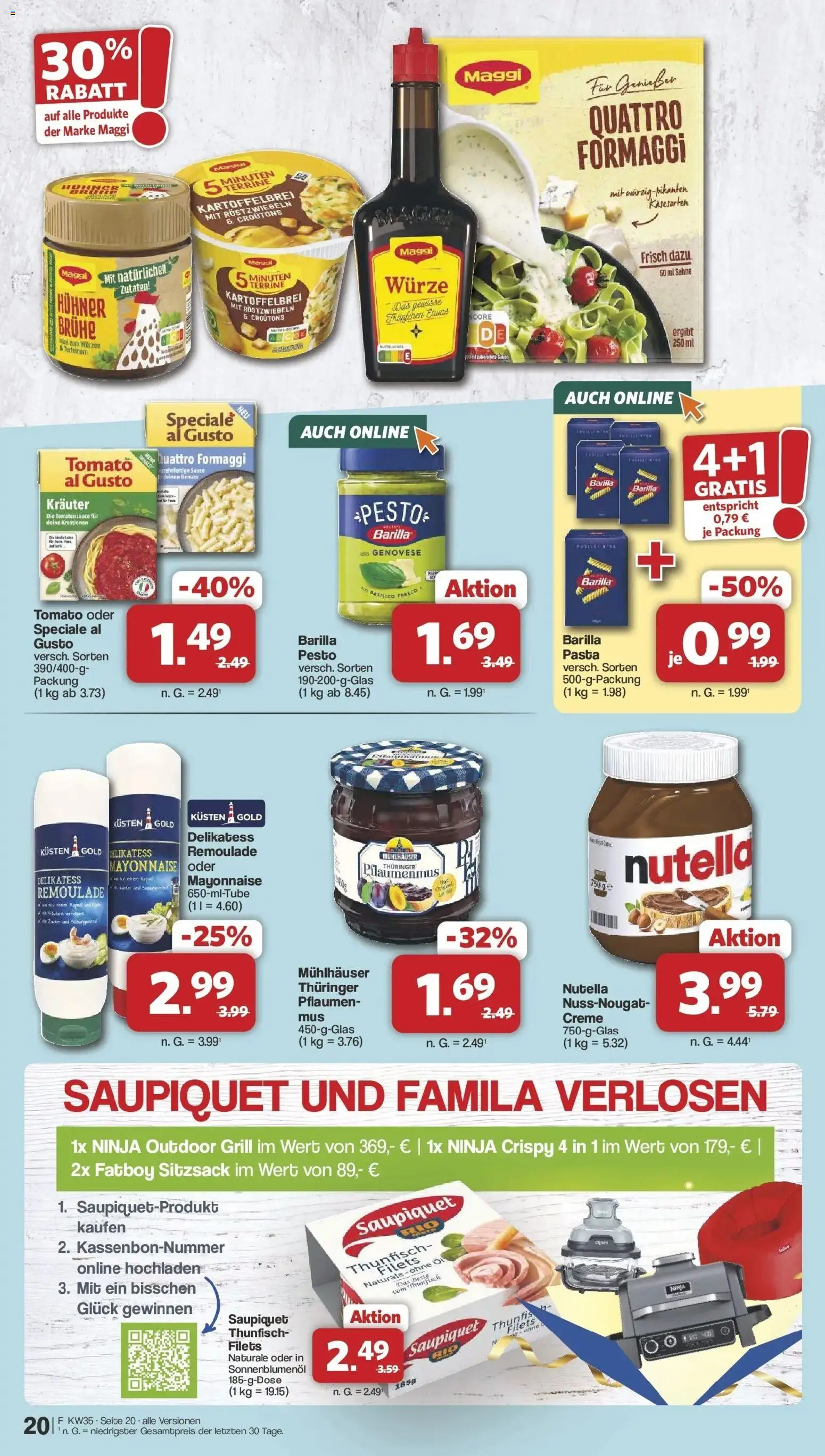 Famila Nordwest Wochenangebote (ab 24.08.2026) zum Blättern | Seite: 22 | Produkte: Pflaumen, Maggi, Brühe, Mayonnaise