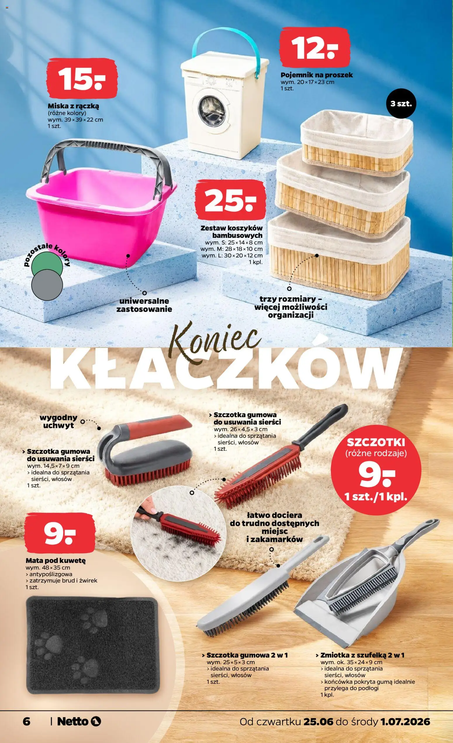 Netto gazetka od czwartku NonFood od 25.06.2026 | Strona: 6 | Produkty: Szczotka