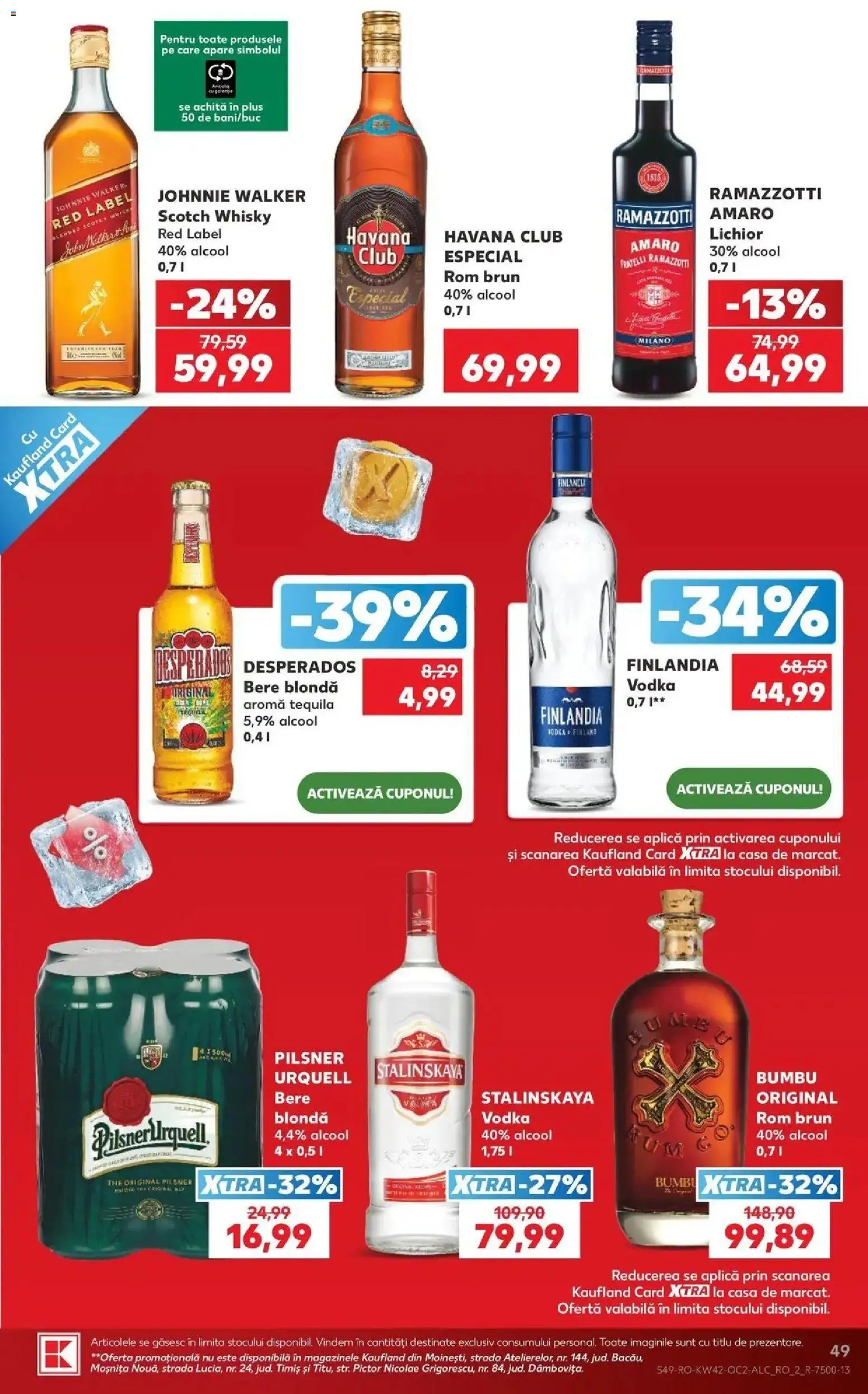 Kaufland Viseu de Sus 14.10.2026 - Revista si Oferta | Pagină: 49 | Produse: Aplică, Scotch Whisky, Desperados, Bere