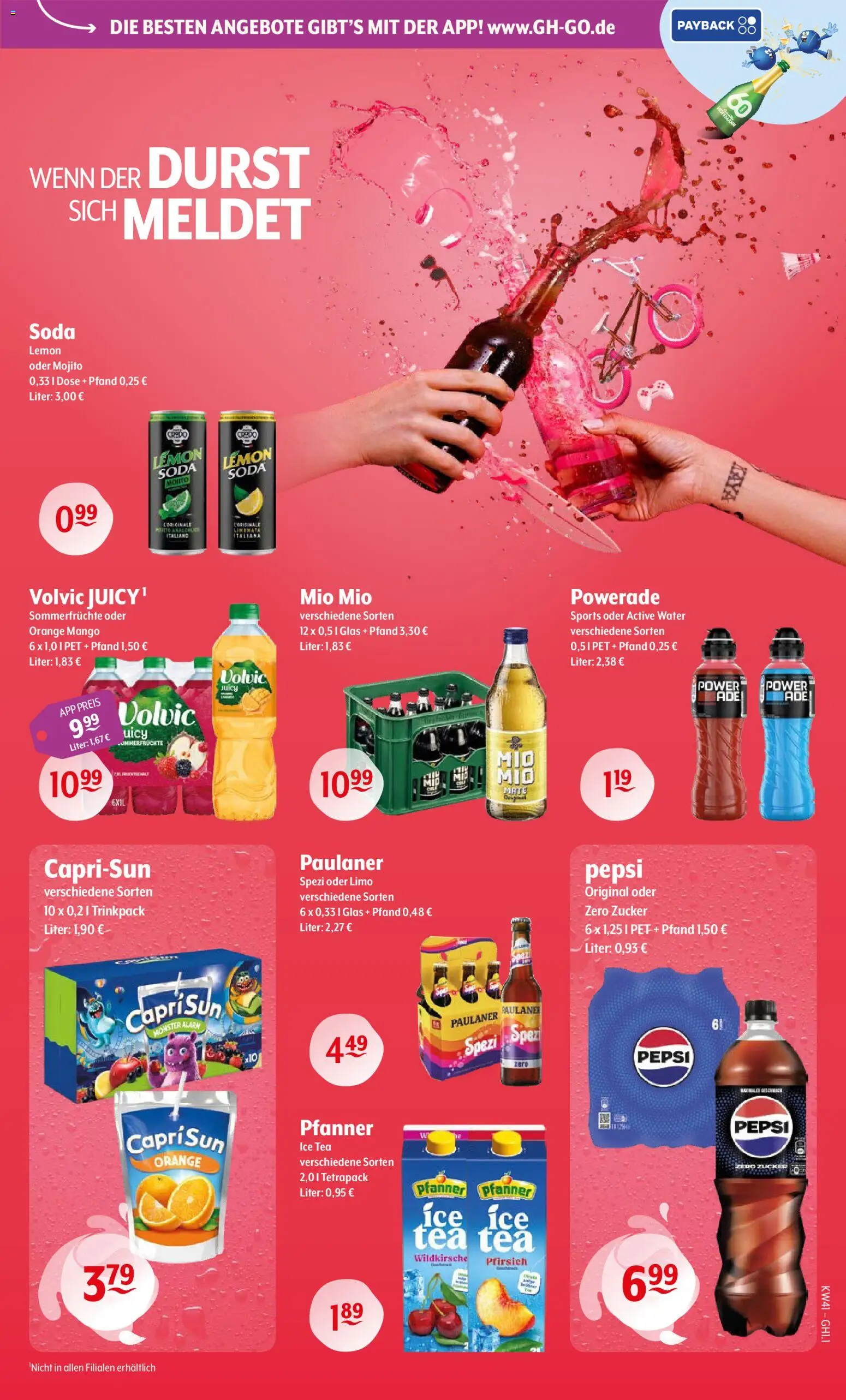 Getränke Hoffmann Prospekt – gültig ab 05.10.2026 | Seite: 3 | Produkte: Monster, Mango, Pepsi, Volvic