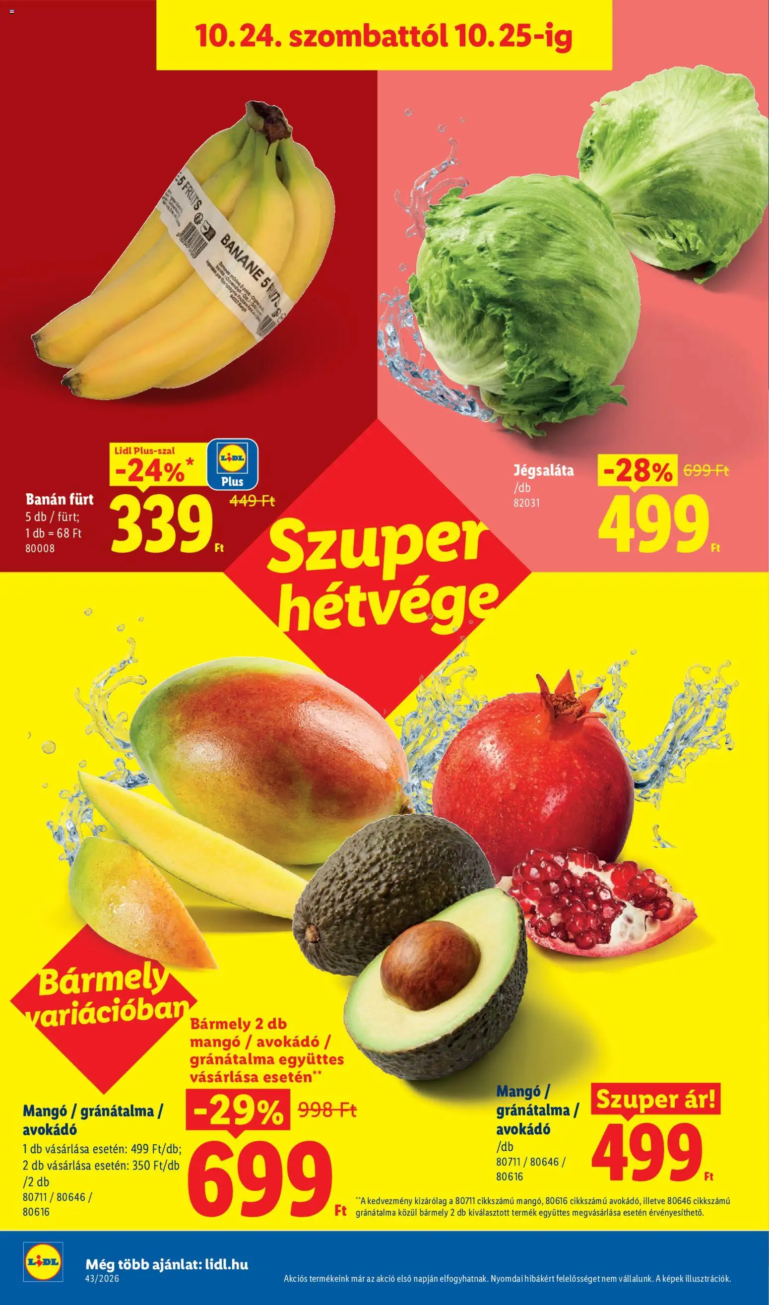 Lidl akciós ujság - amely érvényes a következő dátumtól: 2026.10.22. | Oldal: 44