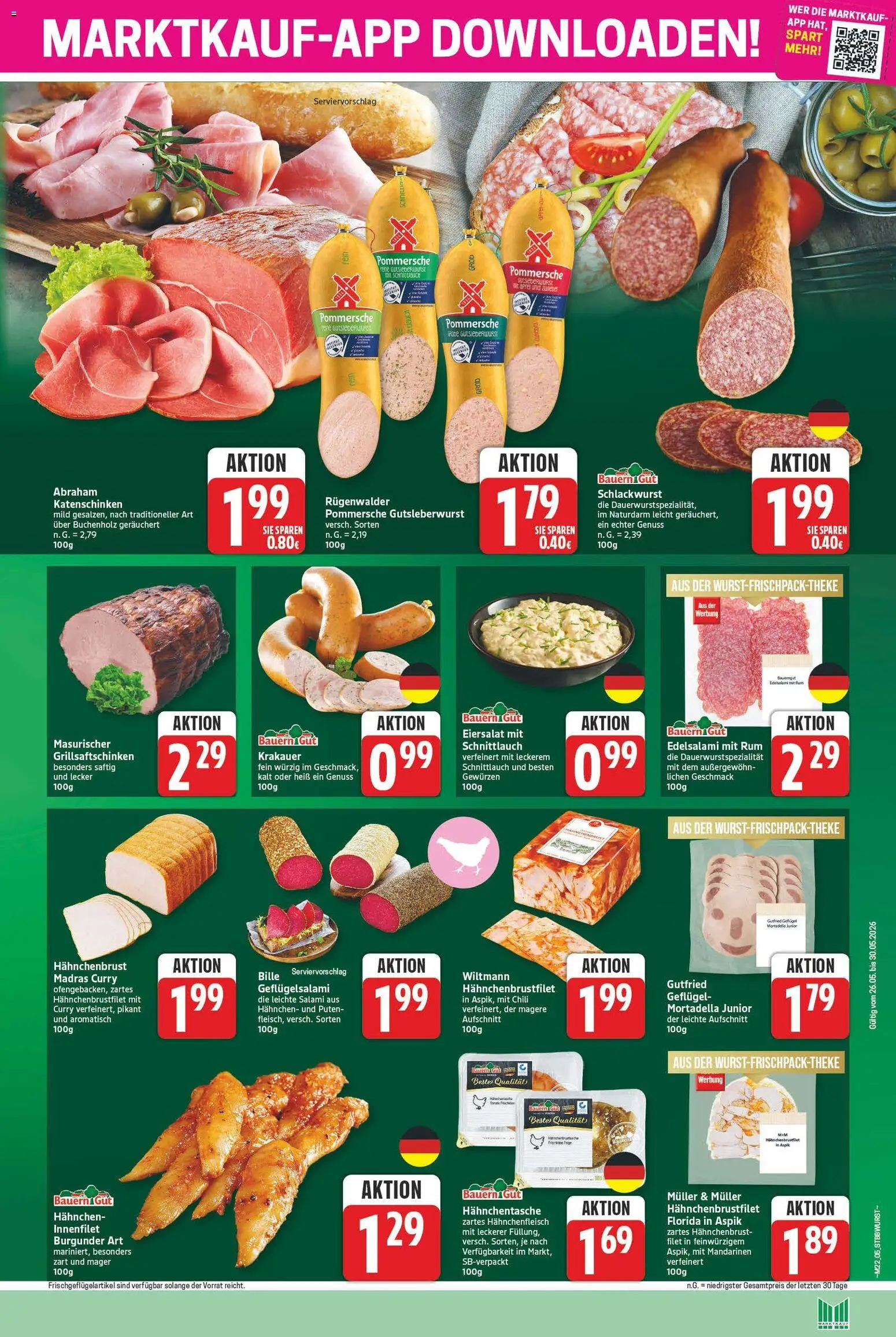 Marktkauf Prospekt – gültig ab 26.05.2026 | Seite: 5 | Produkte: Hahnchen, Rum, Chili, Salami