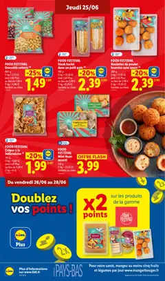 LIDL - Prévisualisation de FOOD FESTIVAL Steak haché dans un petit pain, Steak haché dans un petit pain valide à partir de 25/06/2026 | Page: 24