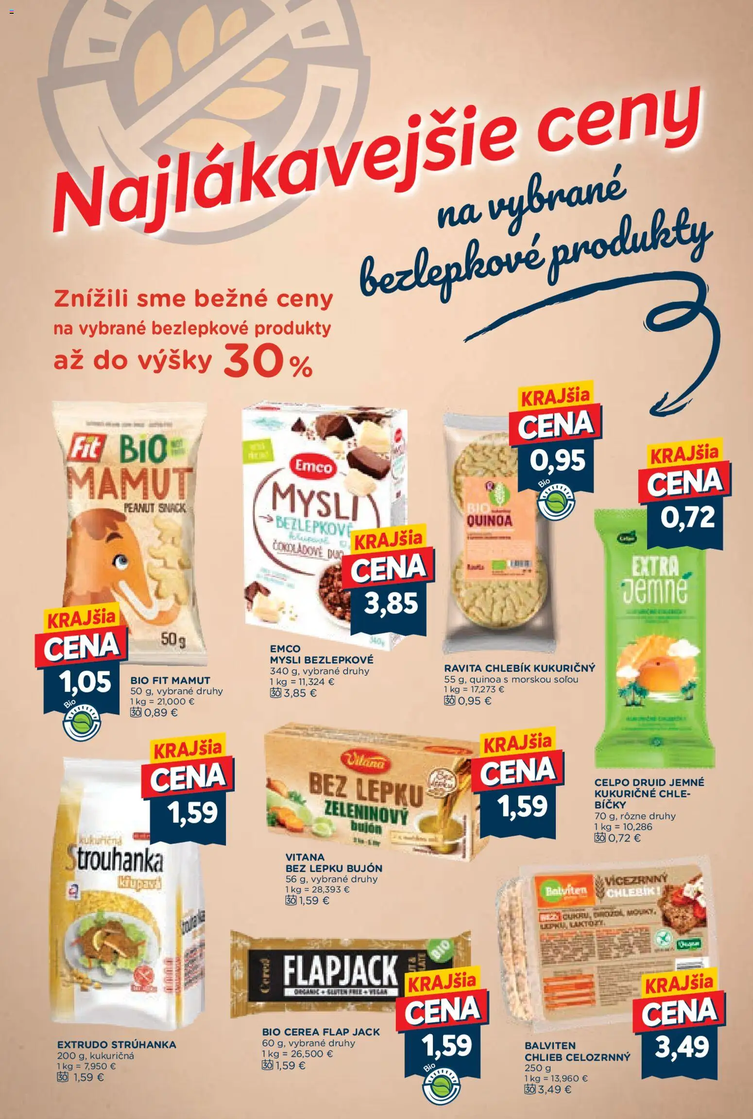 Nové Kraj akcie – leták je platný od 23.07.2026 | Strana: 4 | Produkty: Chlieb, Bujón