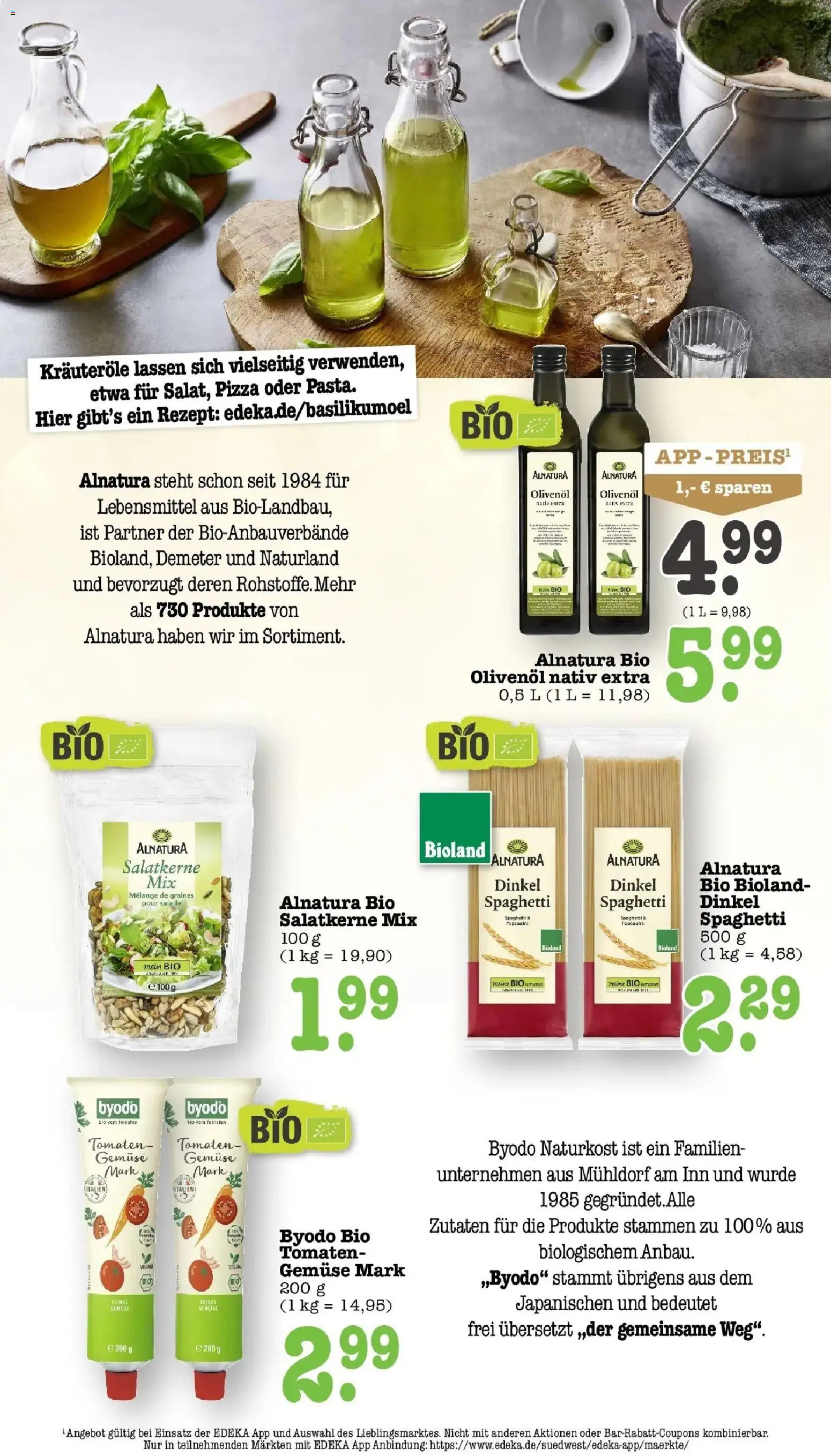 E center Prospekt Karlsruhe (ab 05.10.2026) zum Blättern | Seite: 50 | Produkte: Spaghetti, Olivenol, Tomaten, Gemüse