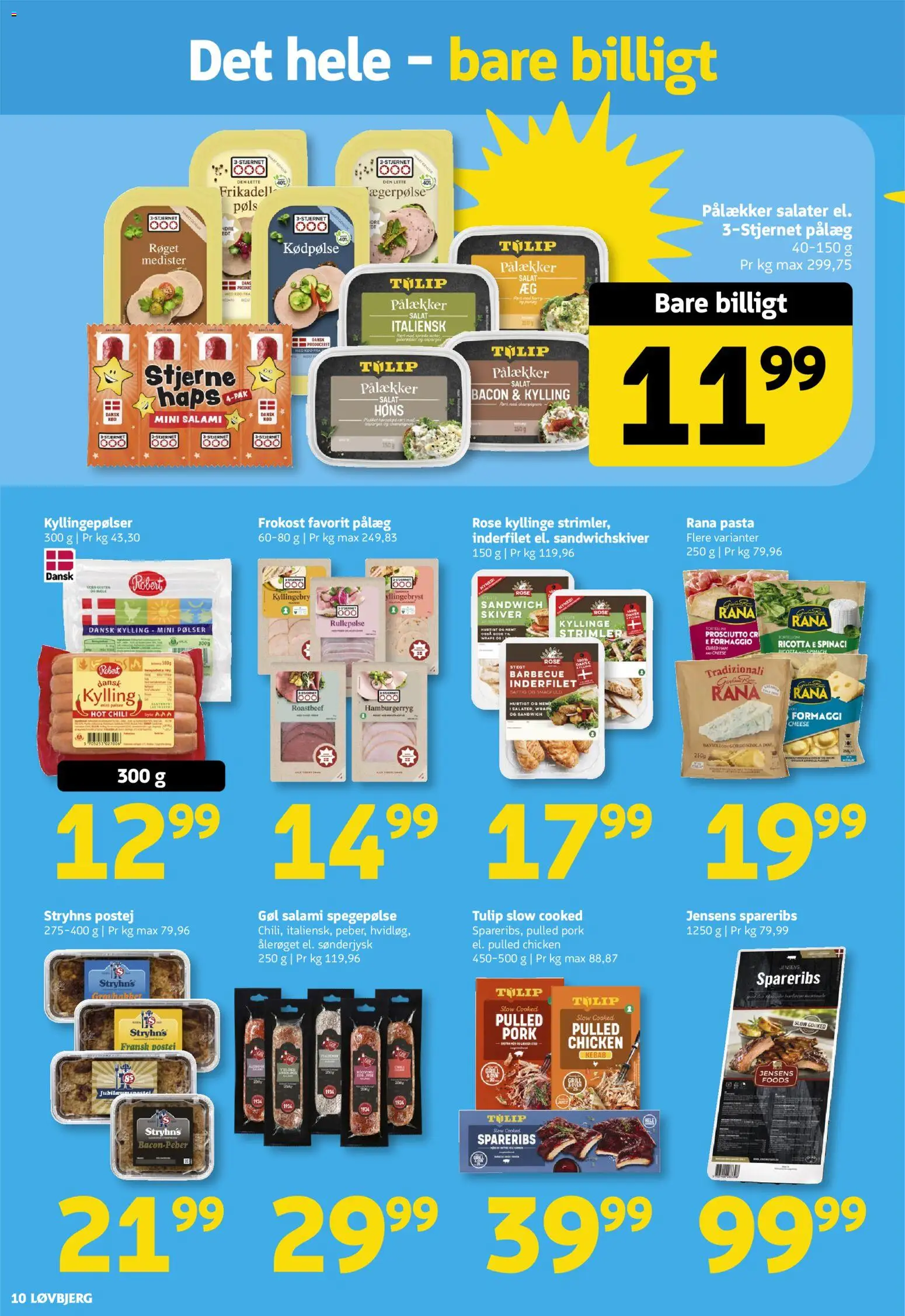 Løvbjerg tilbudsavis – gyldig fra 12.06.2026 | Side: 10 | Produkter: Salami, Rullepølse, Spareribs, Grill