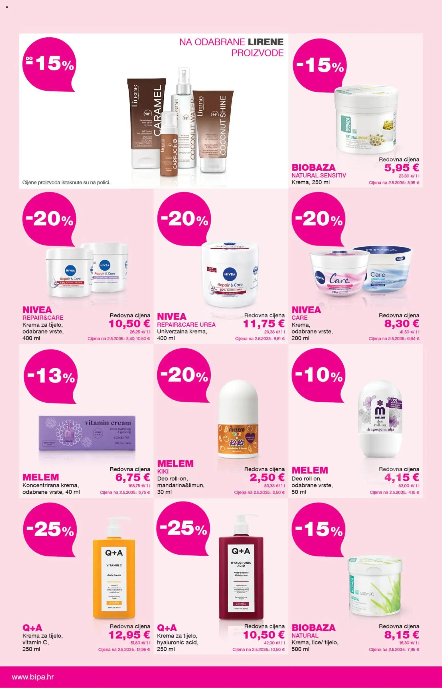 Bipa katalog | vrijedi od 01.09.2026 | Stranica: 4 | Proizvodi: Mandarina, Krema, Melem, Nivea