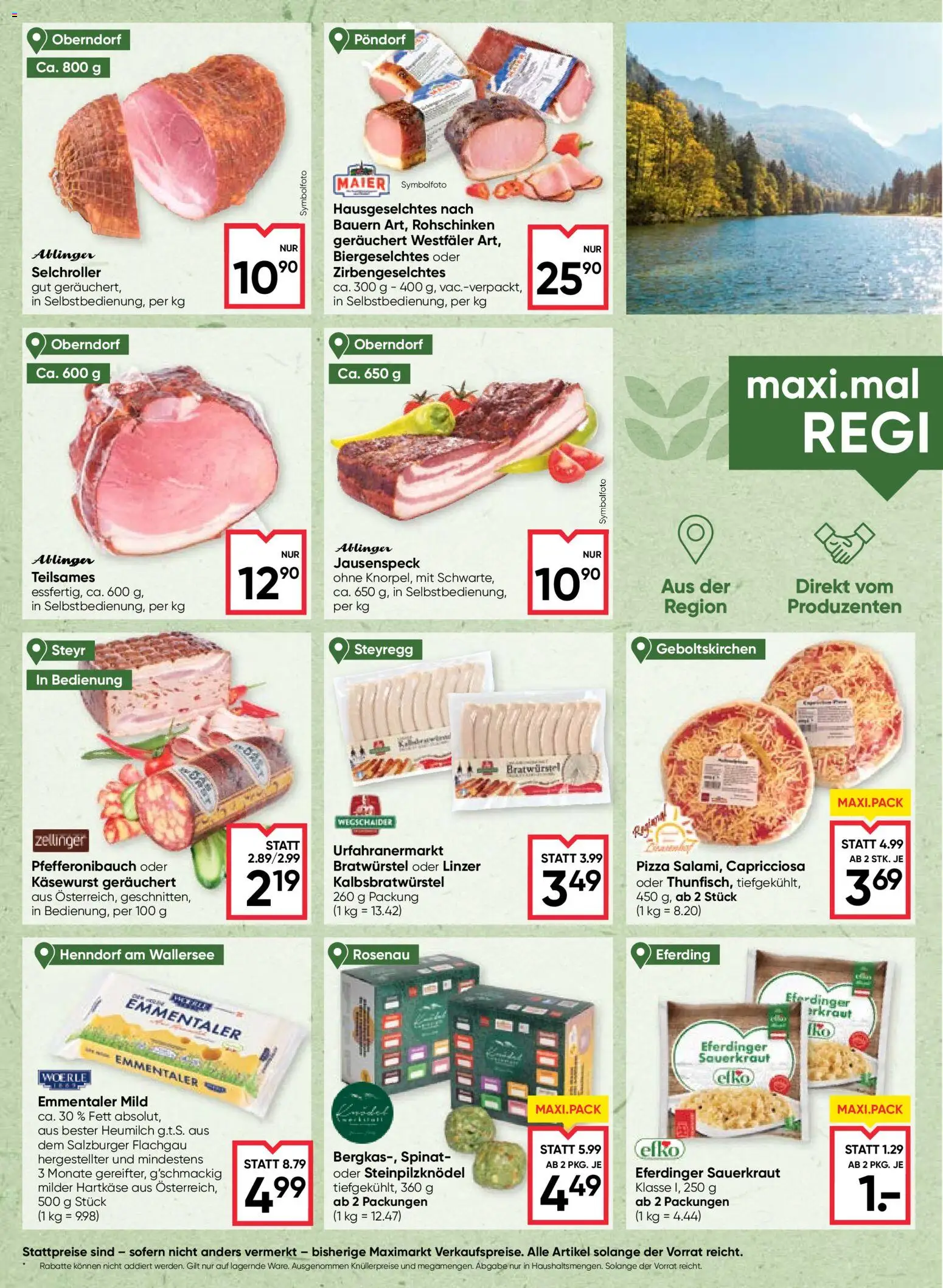 Maximarkt Flugblatt gültig ab 24.09.2026 | Seite: 8 | Produkte: Sauerkraut, Pizza