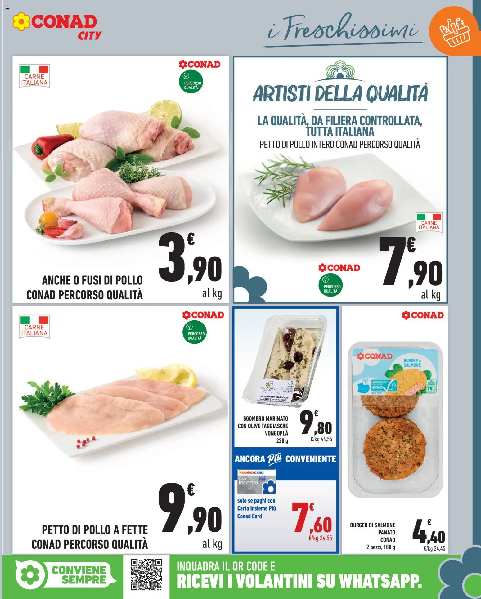 Volantino Conad del 23/10/2026 | Pagina: 11 | Prodotti: Petto di Pollo, Pollo, Pollo intero, Olive