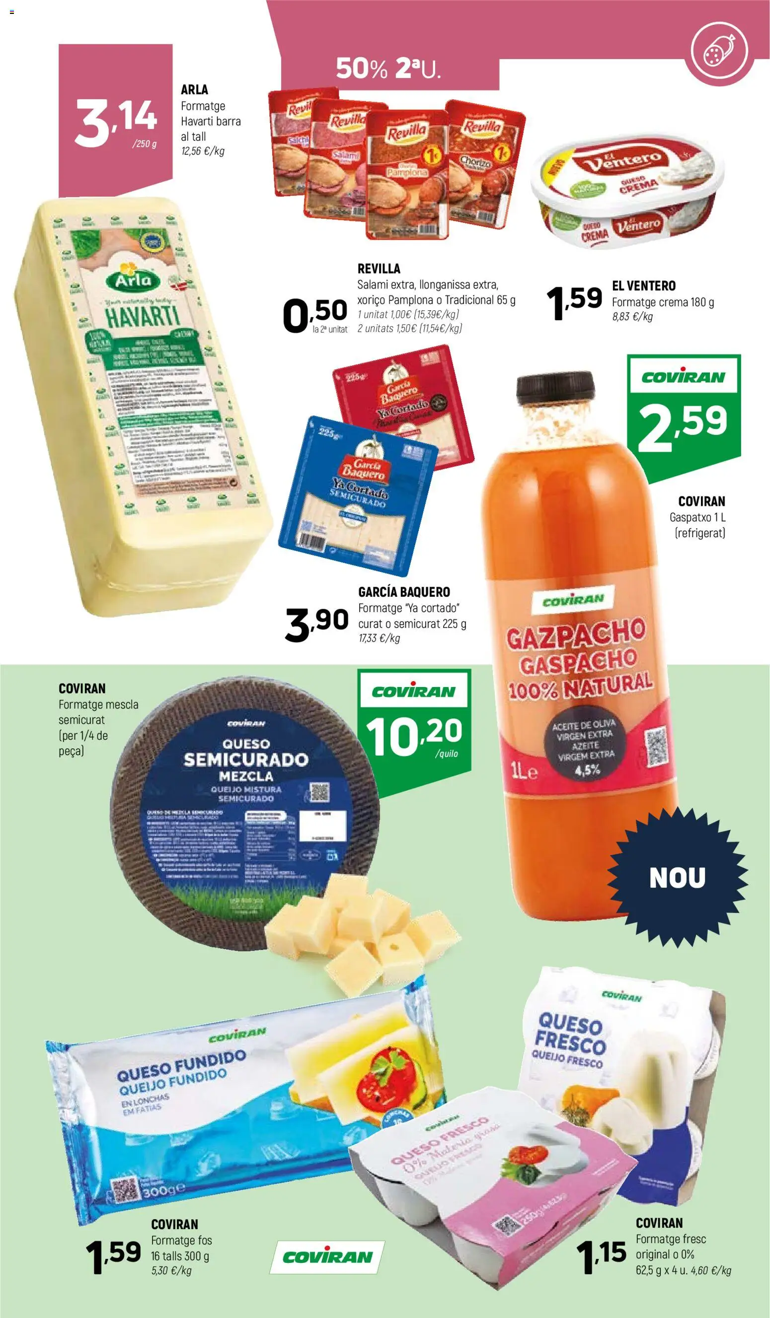 Coviran Ofertas │ válido desde el 02.06.2026 | Página: 9 | Productos: Queso, Aceite, Aceite de oliva, Salami