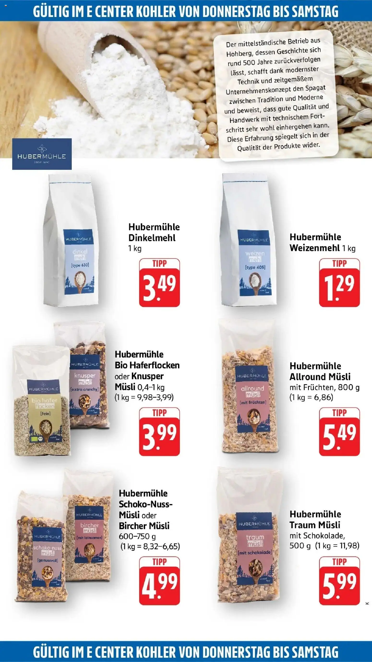 Edeka Prospekt Kehl (ab 12.10.2026) » Angebote Online | Seite: 58 | Produkte: Mühle, Schokolade, Weizenmehl, Flocken