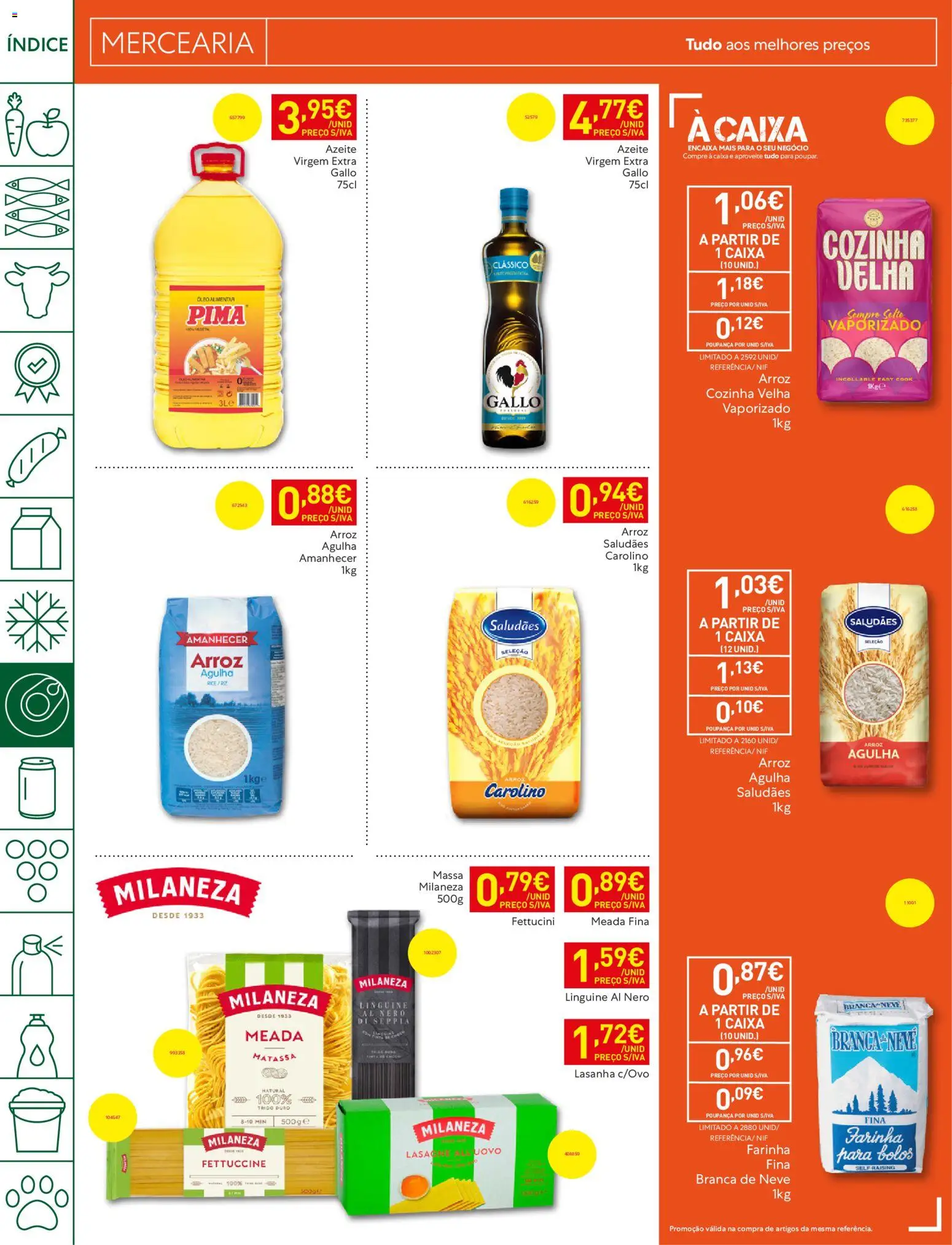 Recheio folheto │ válido de 09.06.2026 | Página: 18 | Produtos: Milaneza, Lasanha, Caixa, Arroz