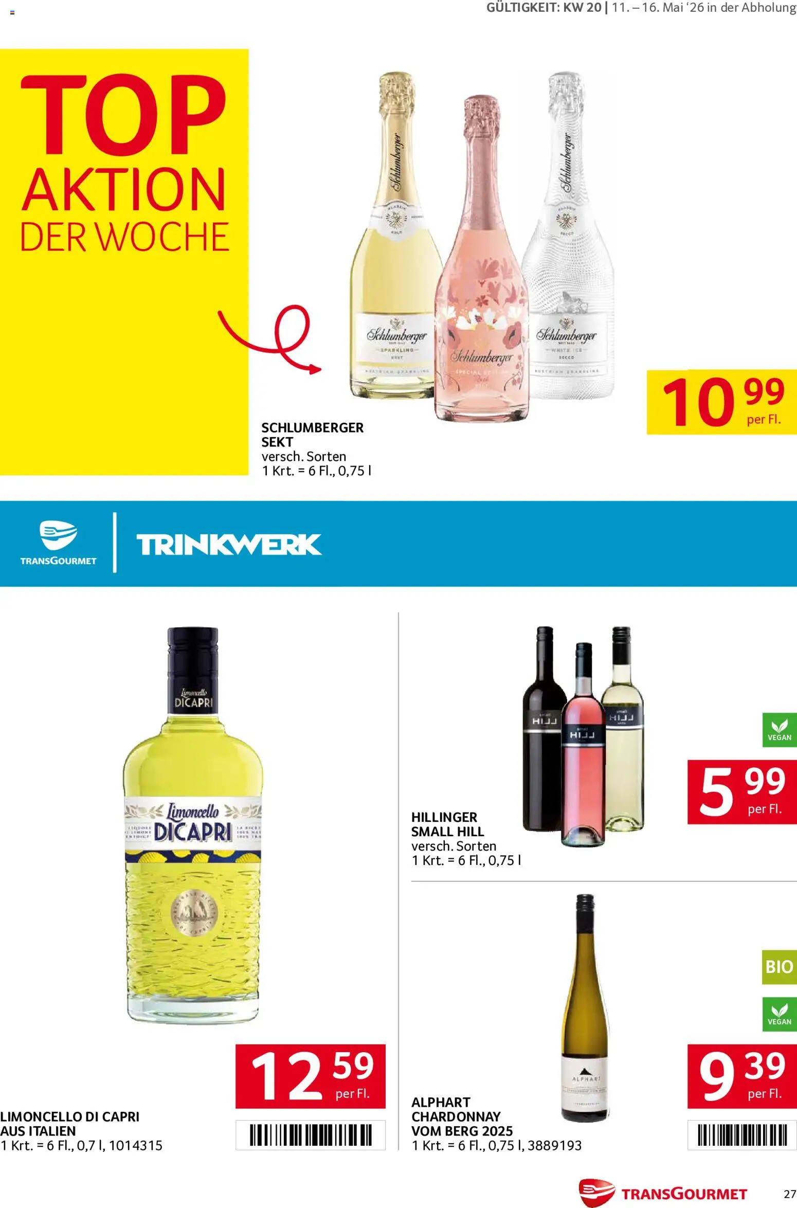 Transgourmet Flugblatt gültig ab 11.05.2026 | Seite: 27