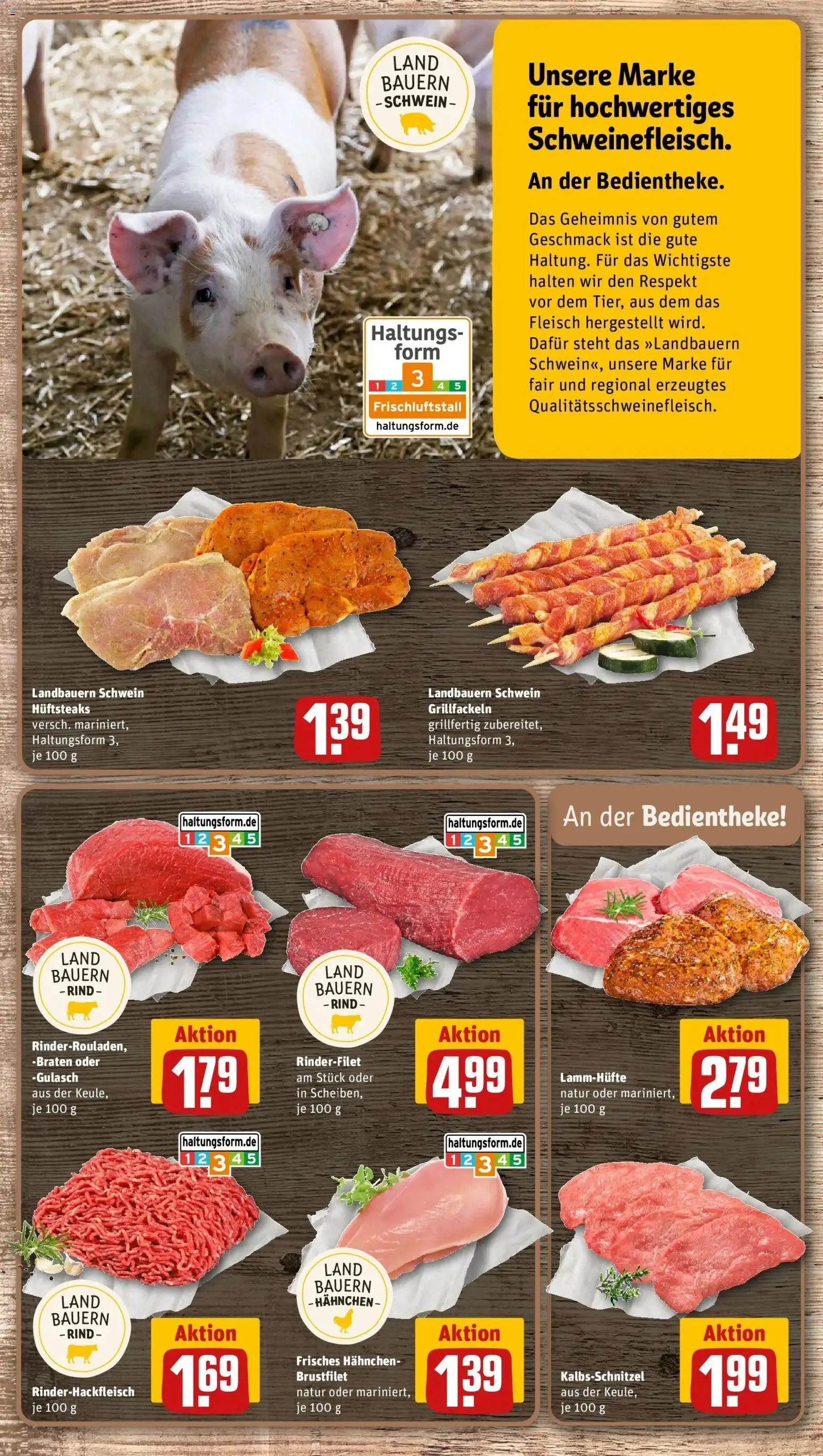 Rewe Prospekt Sulzfeld – gültig ab 08.06.2026 | Seite: 8 | Produkte: Hahnchen, Rinderfilet, Schnitzel, Fleisch