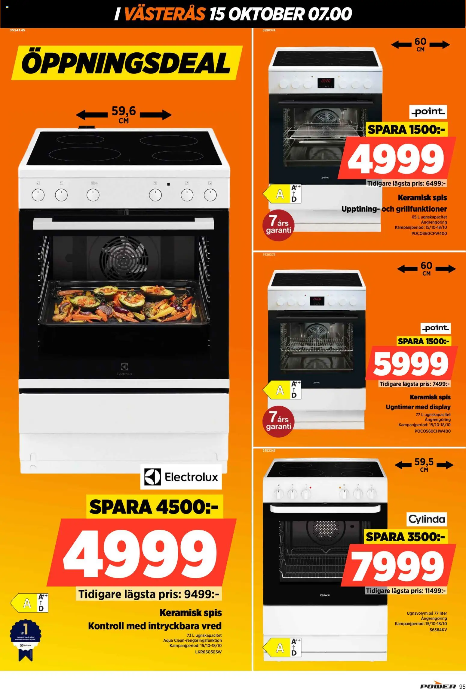 Power reklamblad aktuell från 15/10/2026 | Sida: 95 | Produkter: Spis