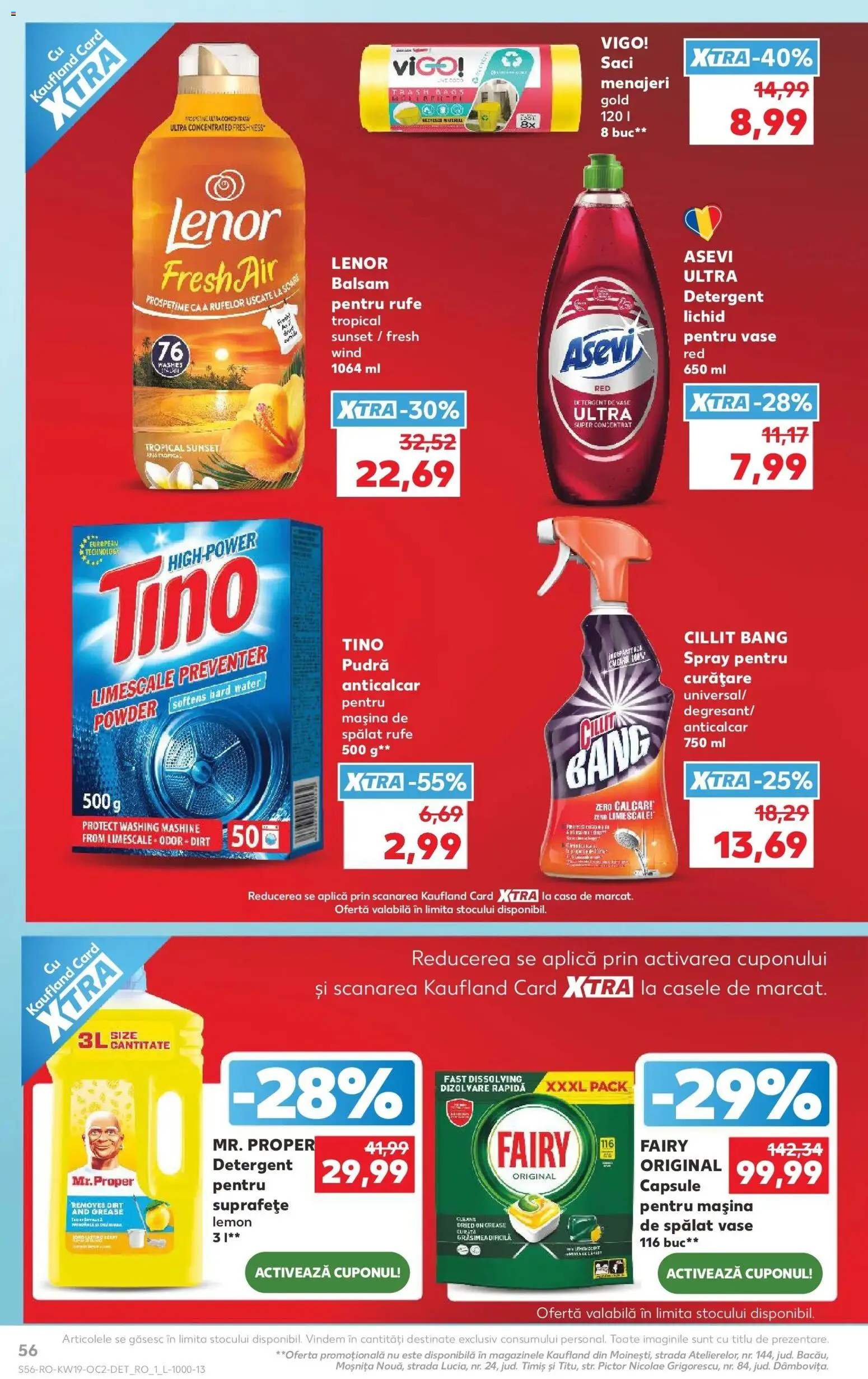 Noul catalog Kaufland – valabil de la 06.05.2026 | Pagină: 56 | Produse: Mașină De Spălat Vase, Balsam, Yorgan, Capsule pentru mașina de spălat