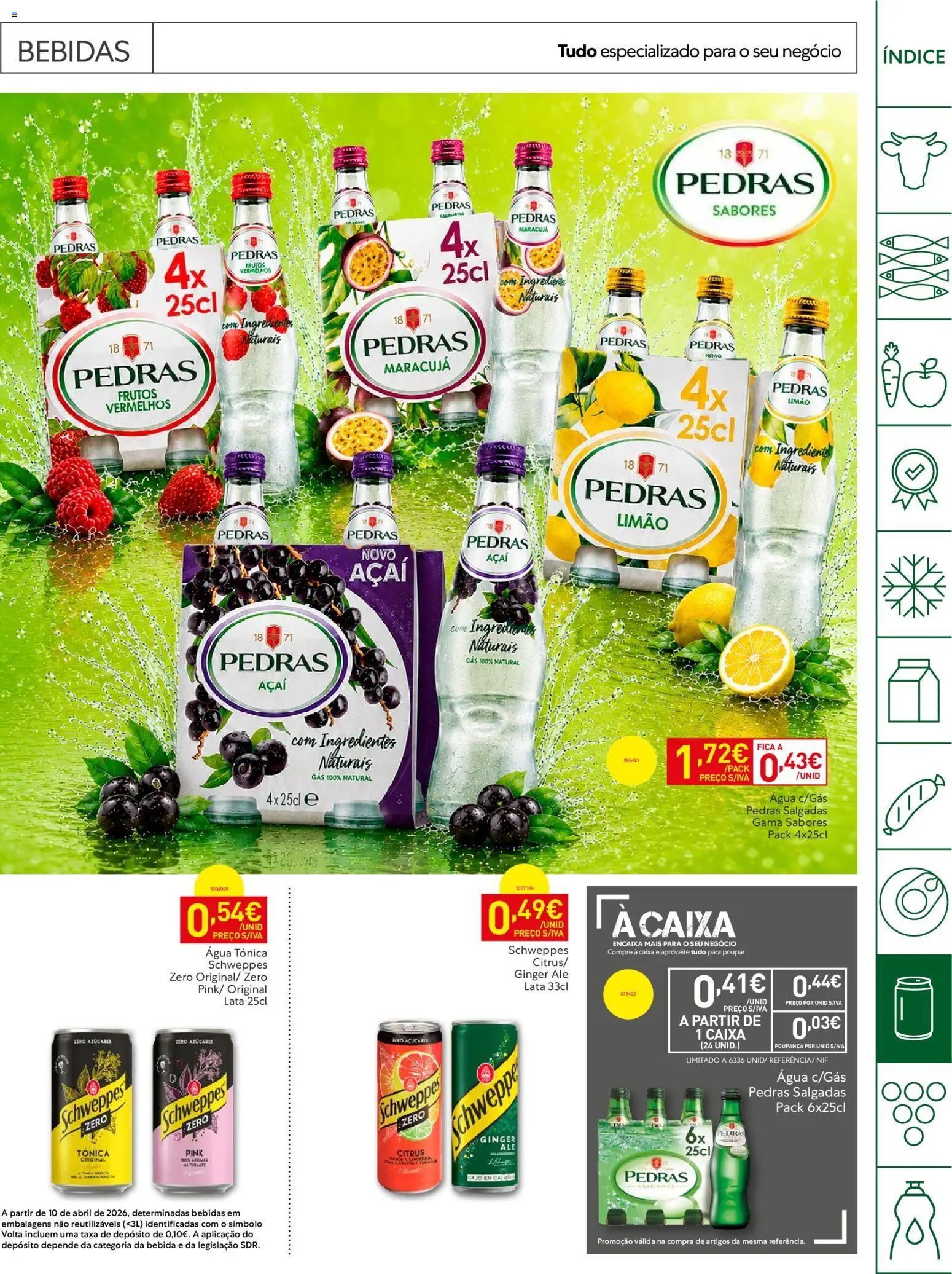 Recheio Horeca │ válido de 08/09/2026 | Página: 23 | Produtos: Agua, Ingredientes, Água tónica, Bebida