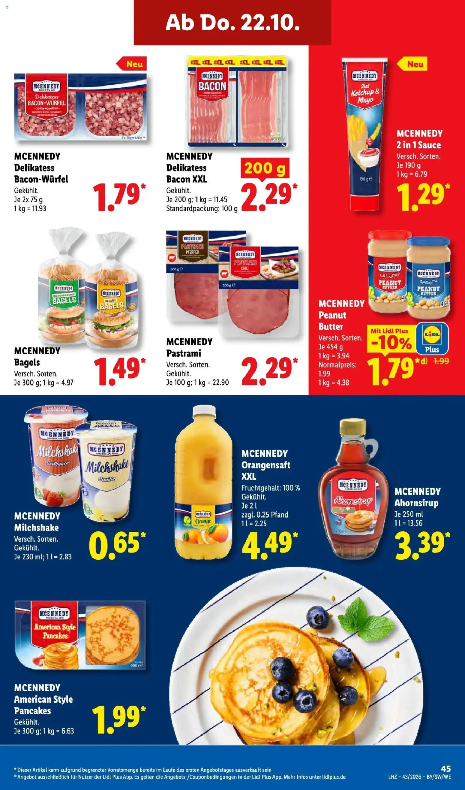 Lidl Prospekt Weikersheim (ab 19.10.2026) zum Blättern » Angebote | Seite: 63 | Produkte: Butter, Orangensaft, Chili, Ketchup