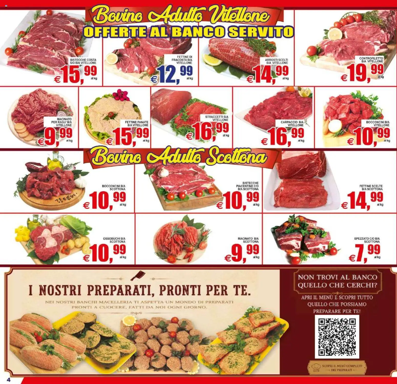 Volantino Pewex del 19/06/2026 | Pagina: 4 | Prodotti: Bovino, Tè, Macinato