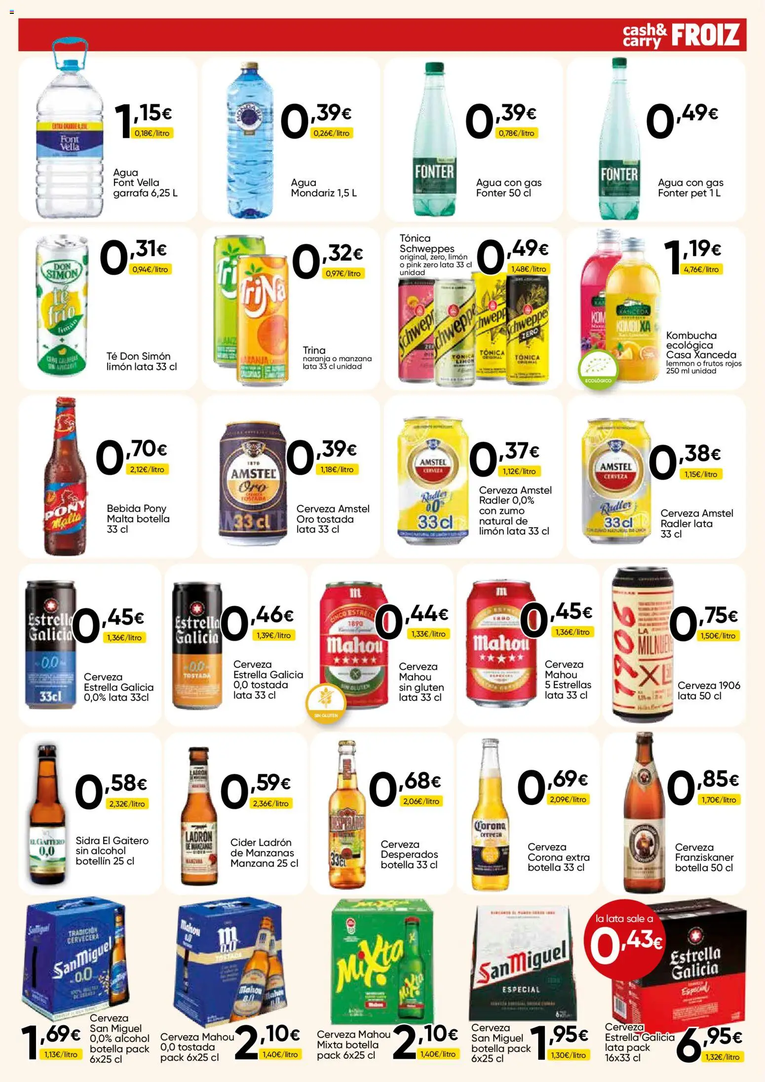 Froiz - Folleto Cash │ válido desde el 03.06.2026 | Página: 7 | Productos: Manzanas, Agua con gas, Té, Παρμεζάνα