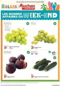 Auchan - Prévisualisation de Auchan les bons plans du week-end dans votre super valide à partir de 06/08/2026