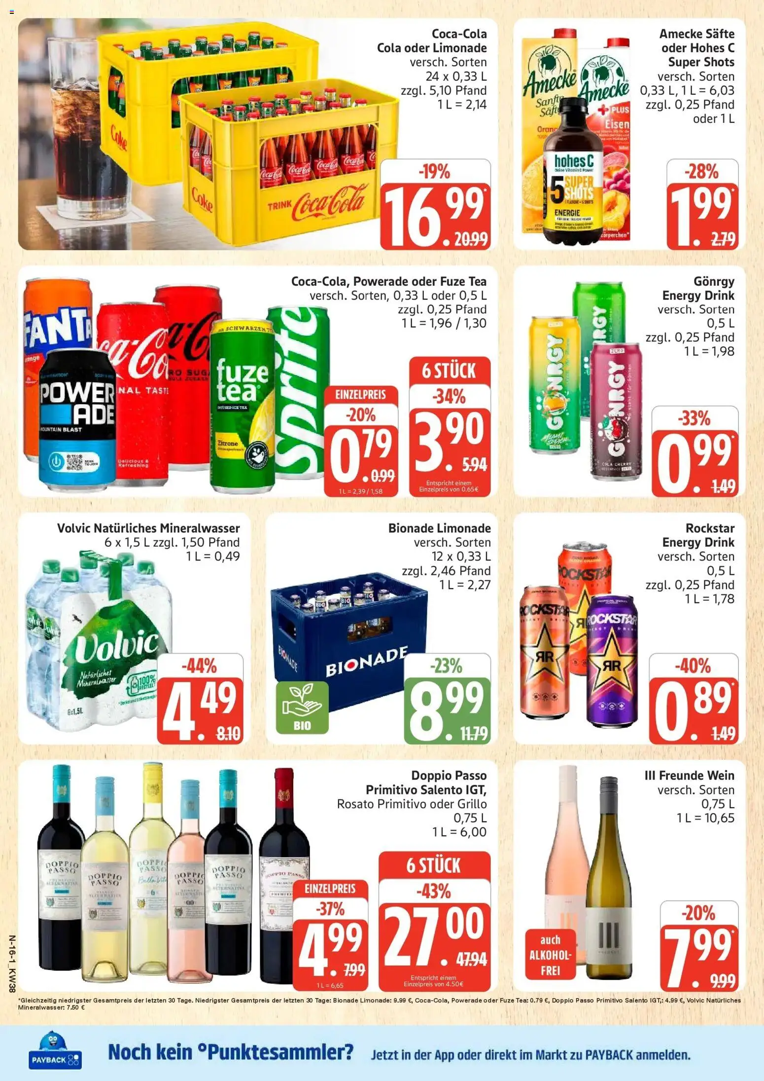 Marktkauf Prospekt Neuenkirchen (ab 14.09.2026) » Angebote online | Seite: 16 | Produkte: Sprite, Cola, Doppio Passo, Volvic