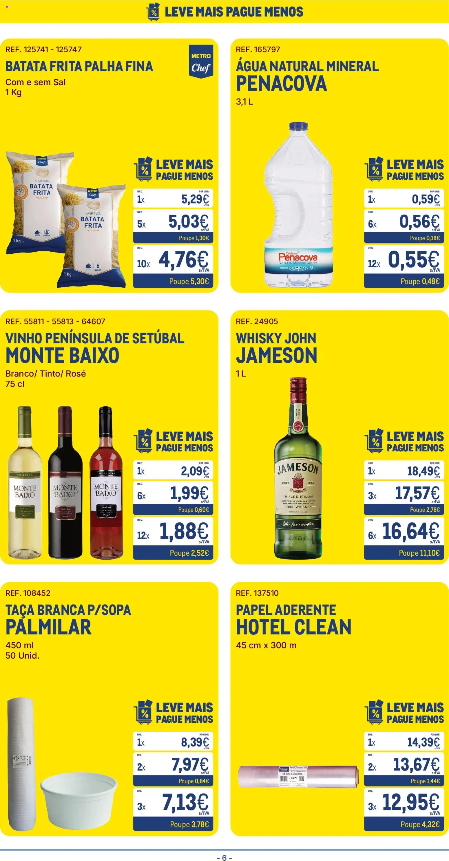 Makro folheto │ válido de 21.04.2026 | Página: 6 | Produtos: Agua, Batata, Whisky, Batata frita