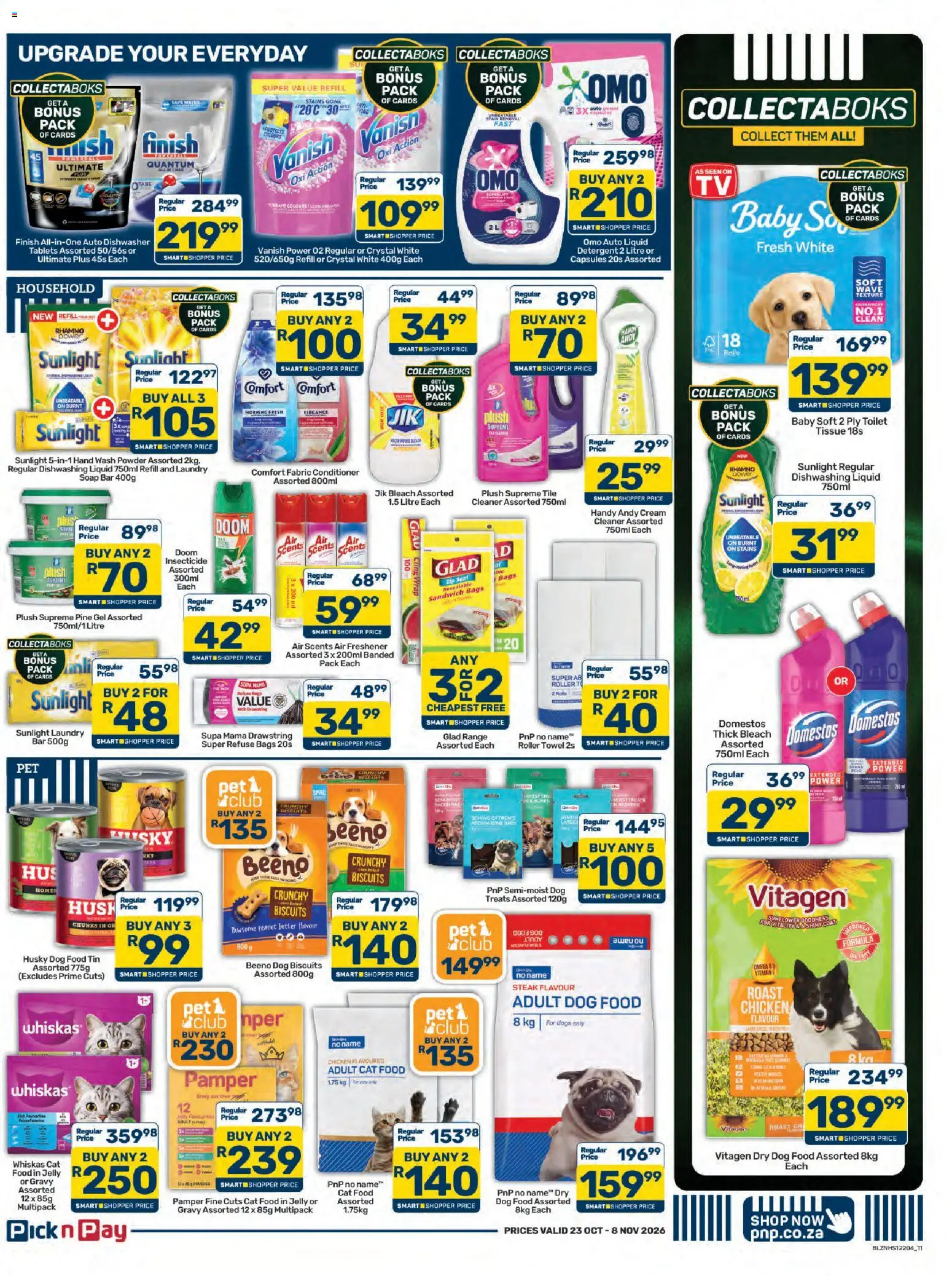 New Pick n Pay catalogue – valid from 23/10/2026 | Page: 11 | Products: Toilet, Butter, Cream, Bacon