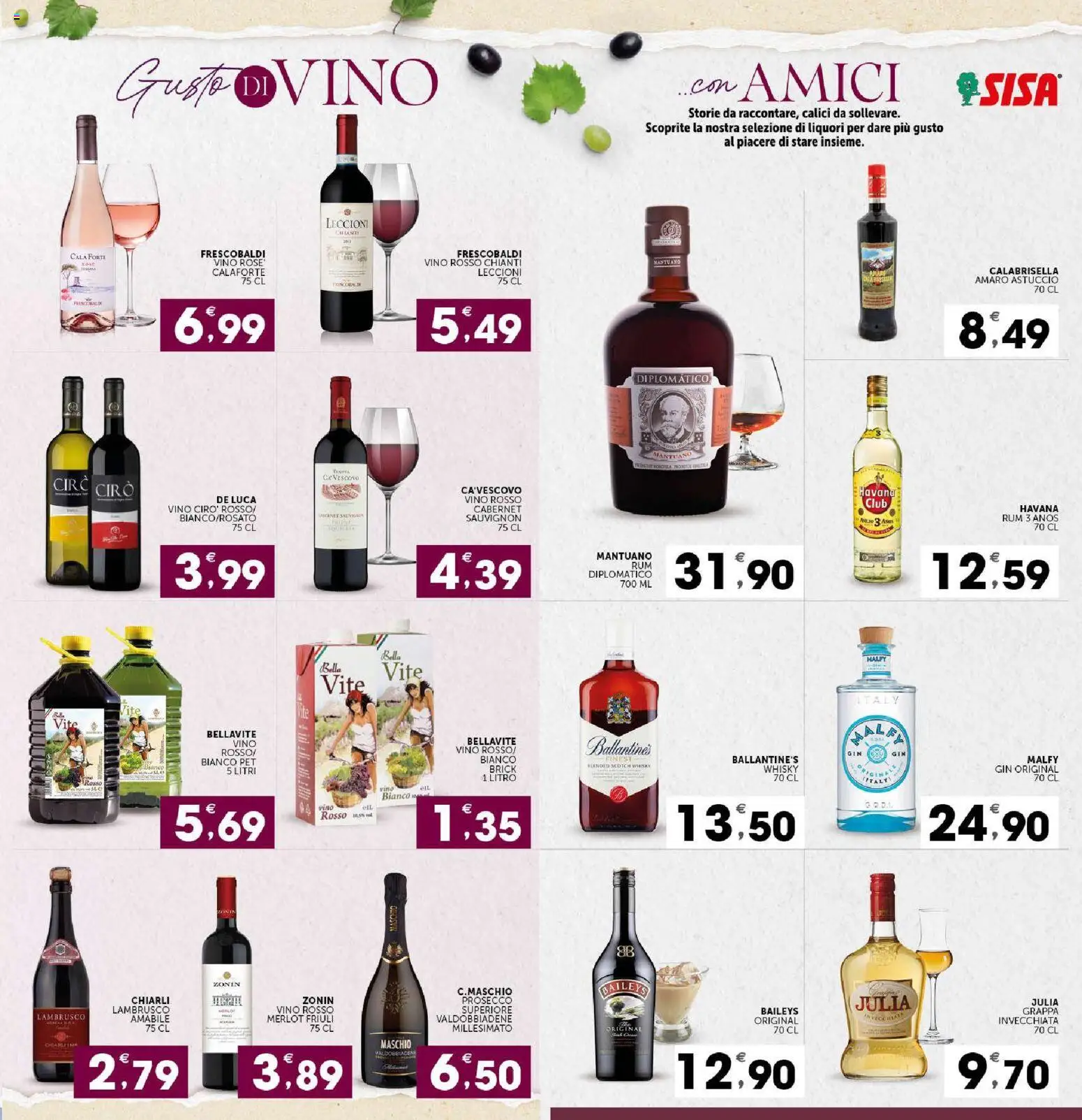 Volantino SISA del 15/10/2026 | Pagina: 17 | Prodotti: Vino, Astuccio, Havana, Vino bianco