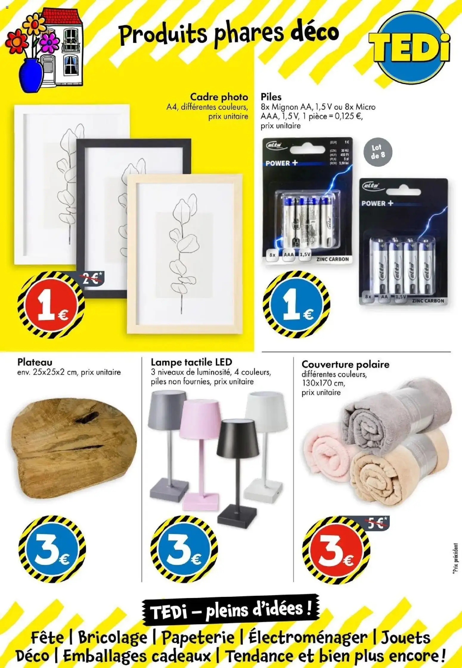 TEDi catalogue Charleville-Mézières à partir du 14/10/2026 - promo en ligne | Page: 11 | Produits: Cadre photo, Couverture polaire, Jouets, Polaire