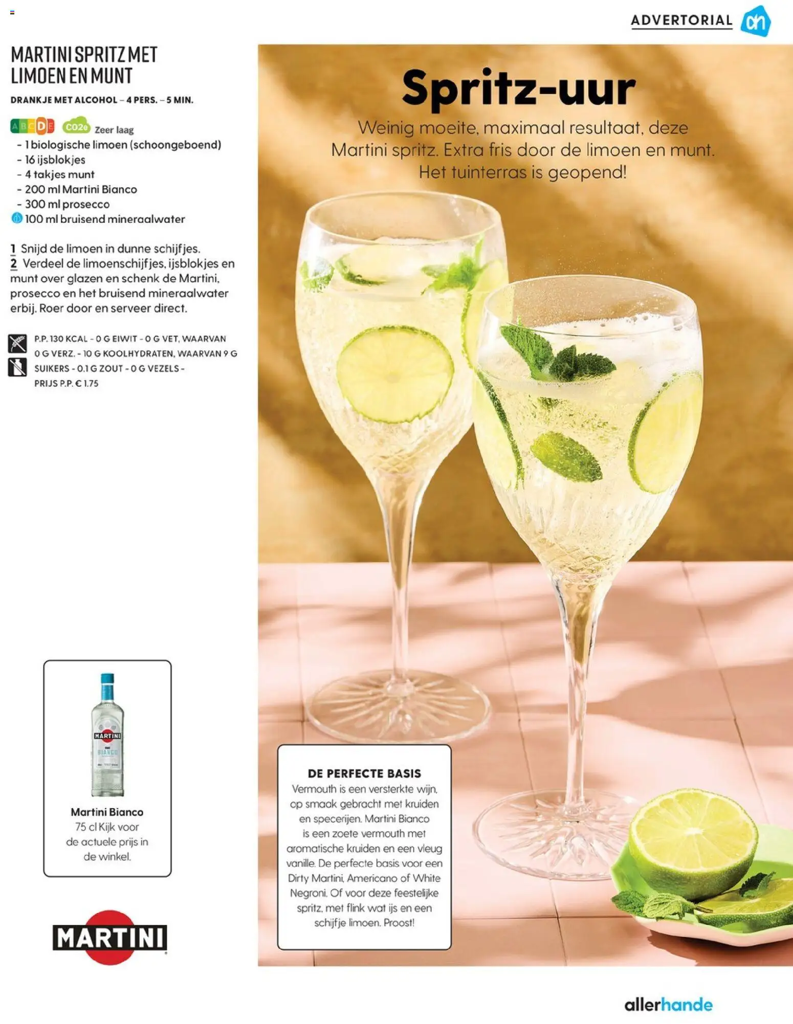 {H1} | Pagina: 115 | Producten: Limoen, Munt, Alcohol, Mineraalwater