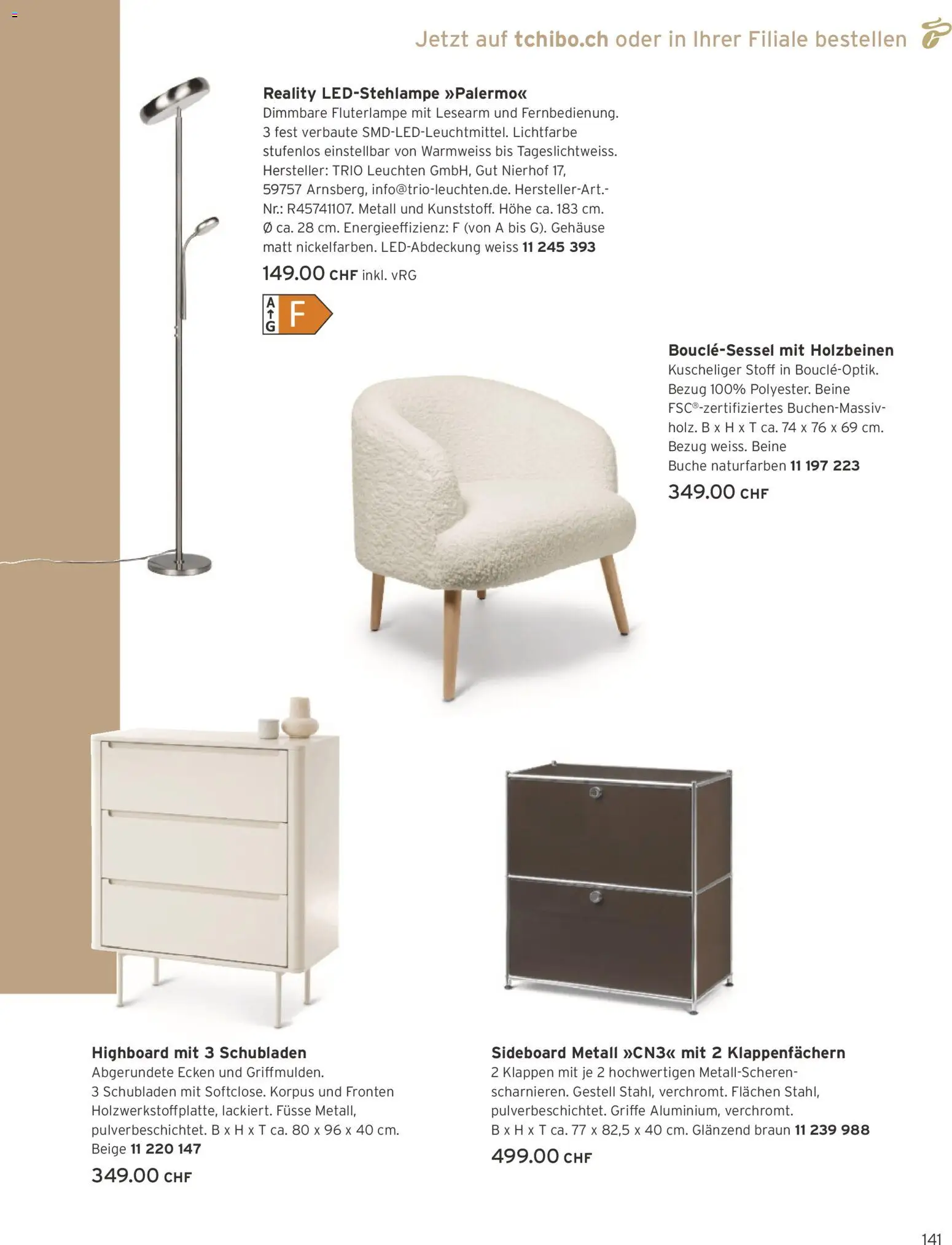 Tchibo aktionen Run club – gültig ab 01.10.2026 | Seite: 141 | Produkte: Highboard, Sideboard