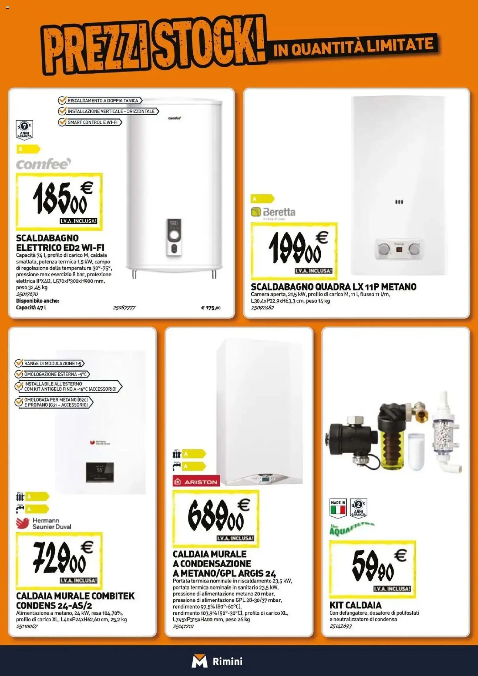 Nuovo Tecnomat catalogo dal 29/10/2026 > offerte anteprima 🛍️ | Pagina: 7 | Prodotti: Scaldabagno, Caldaia, Tanica