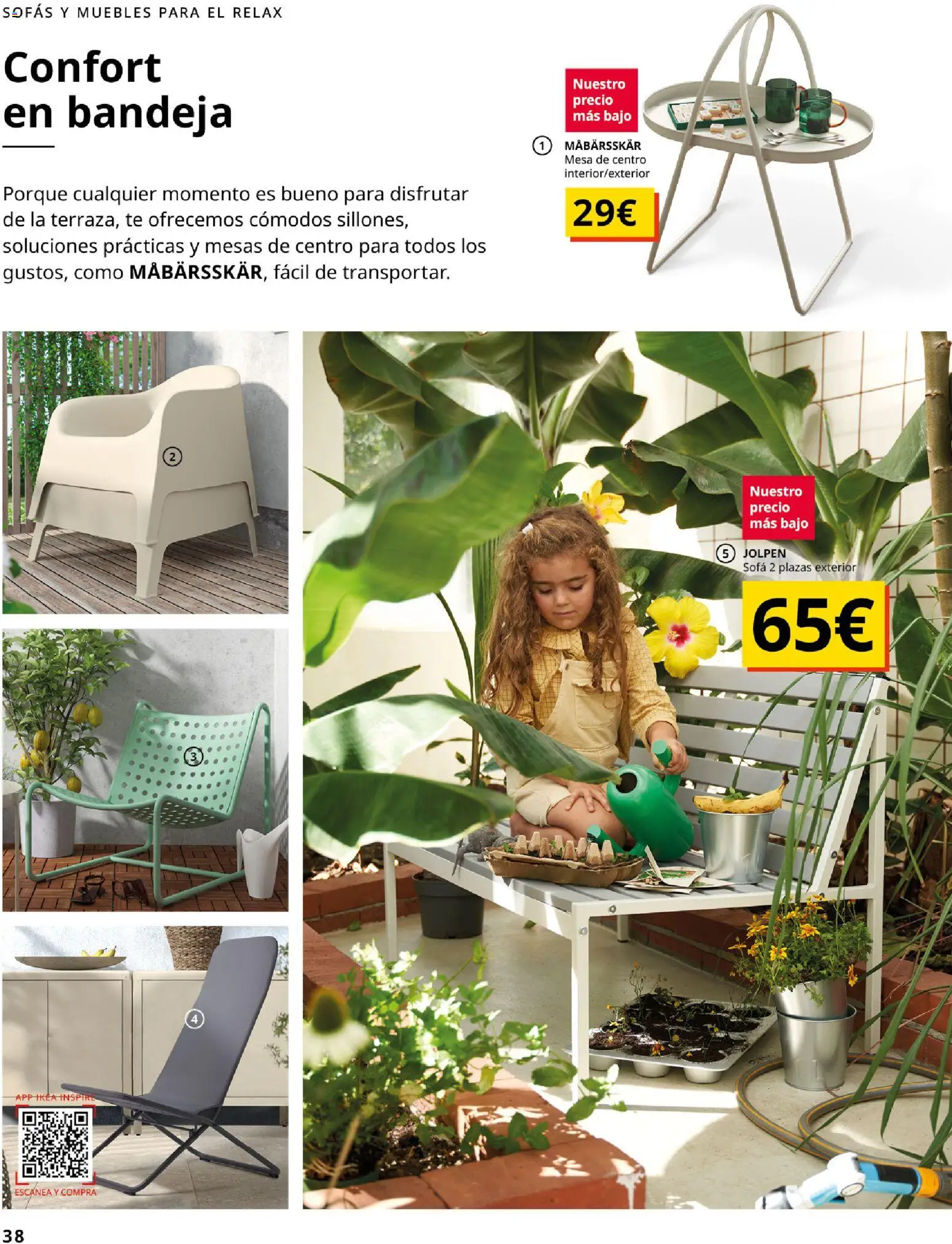 IKEA - Muebles de exterior │ válido desde el 01/09/2026 | Página: 38 | Productos: Té, Muebles, Sofá, Mesa