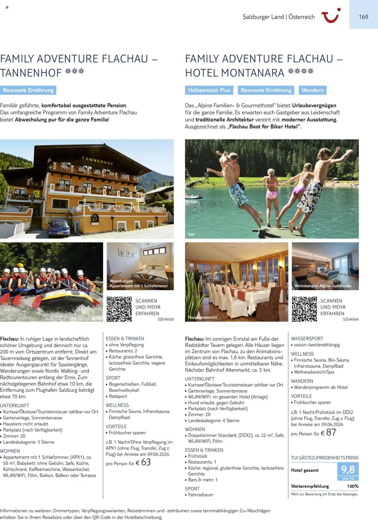 TUI Urlaub mit eigener Anreise 2025/26 – gültig ab 01.11.2025 | Seite: 169 | Produkte: Babybett, Walking, Gerichte, Föhn