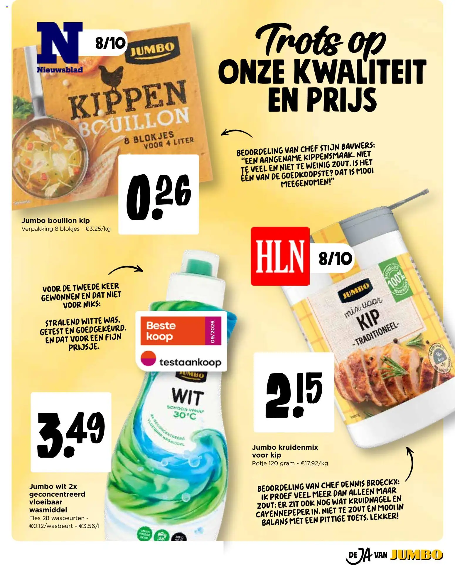 {H1} | Pagina: 19 | Producten: Cayennepeper, Bouillon, Kip, Wasmiddel
