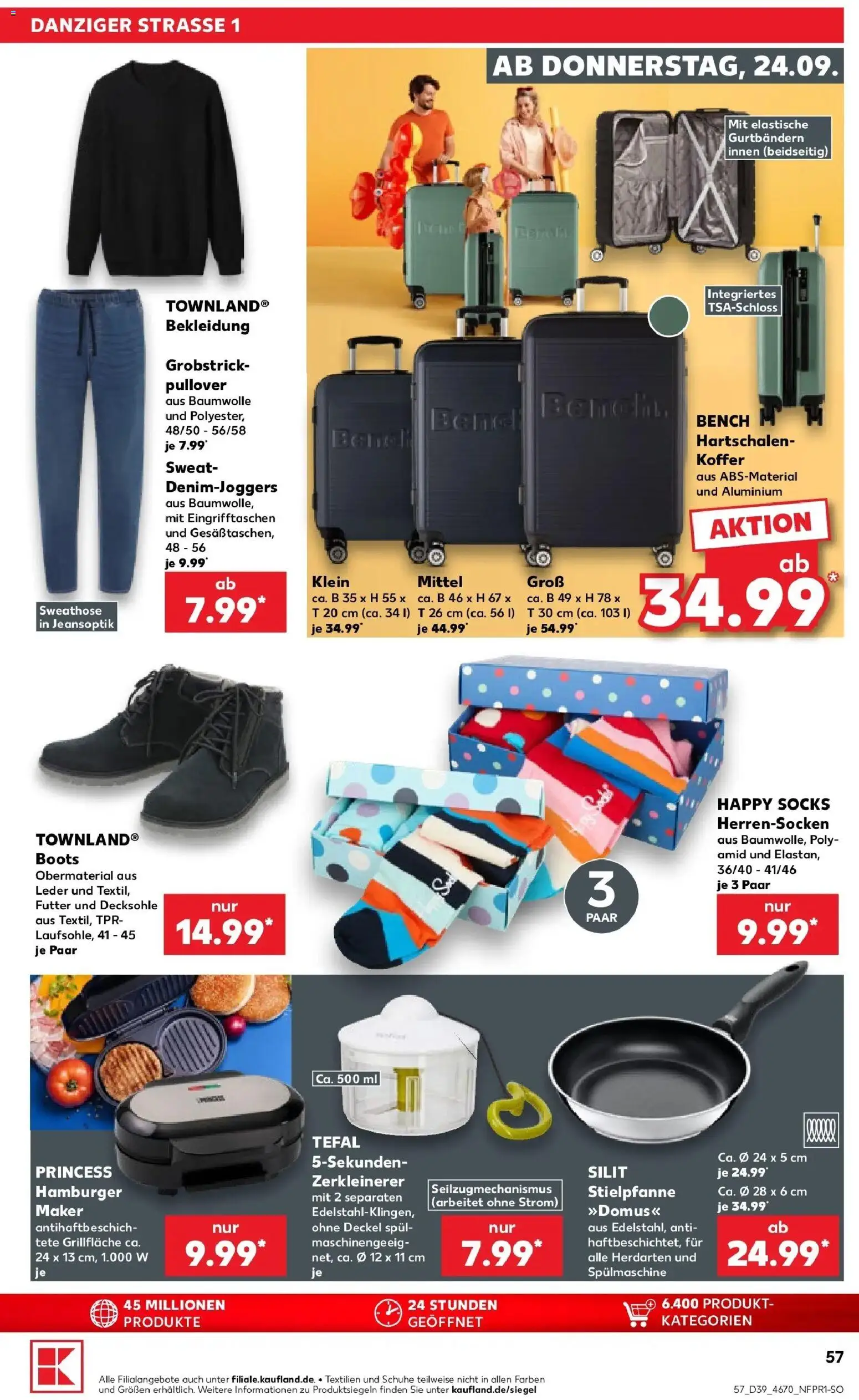 Prospekt Kaufland ab 21.09.2026 » Angebote Online zum Blättern | Seite: 69 | Produkte: Sweathose, Bekleidung, Pullover, Koffer