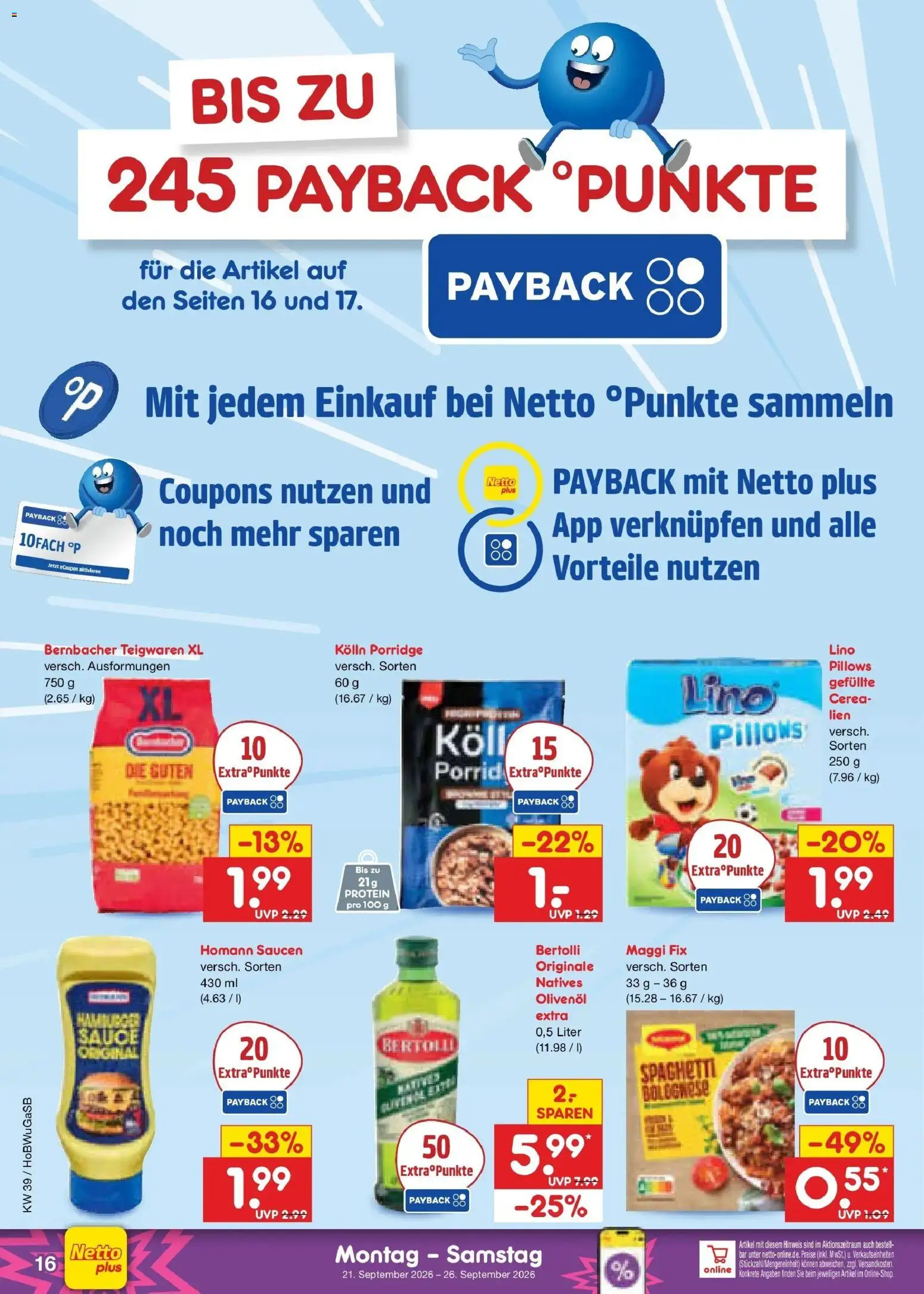 Netto Marken-Discount Prospekt Oldenburg – gültig ab 21.09.2026 | Seite: 24 | Produkte: Kolln, Maggi, Spaghetti, Maggi fix